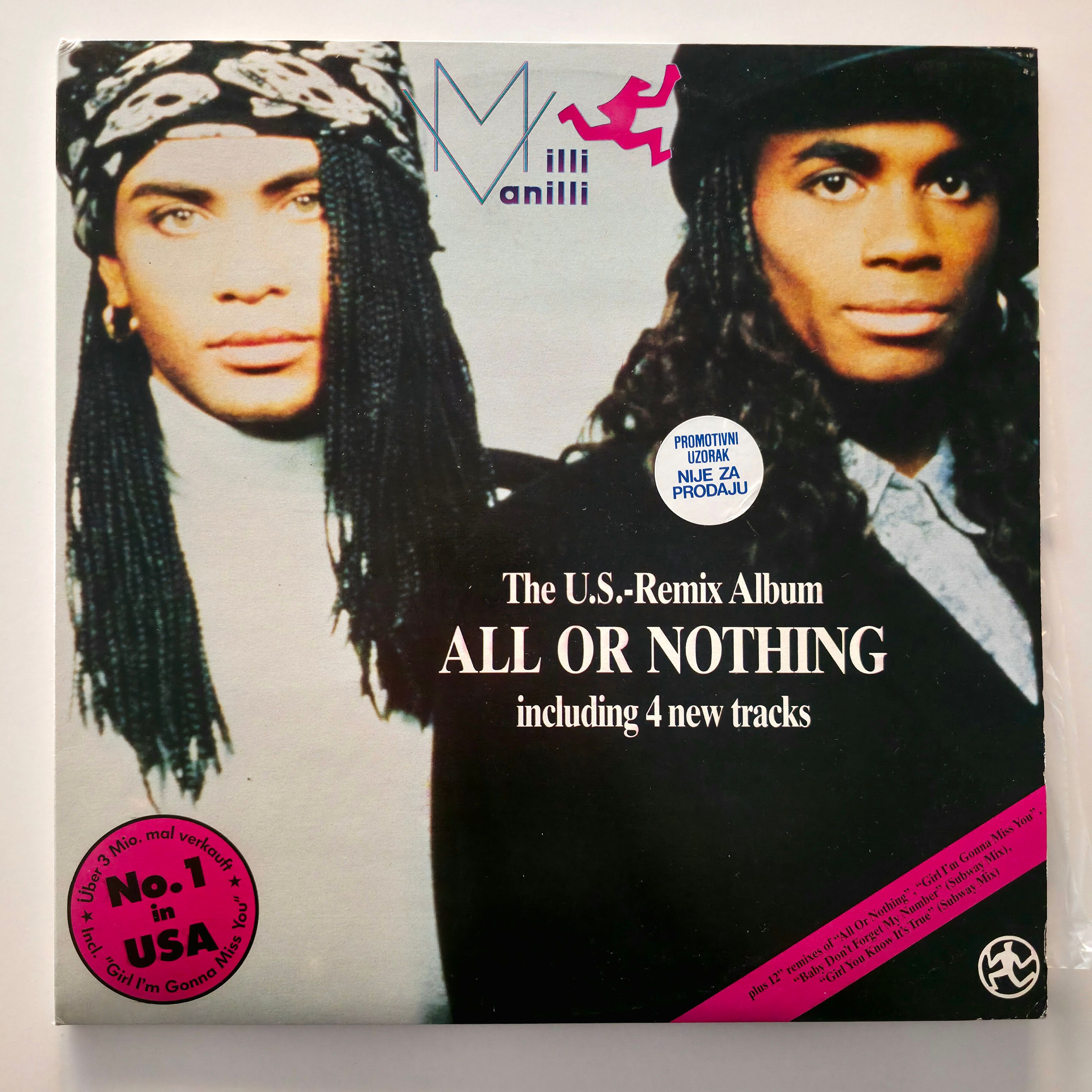 Milli Vanilli – All Or Nothing (The U.S. Remix Album) - Dönem Baskı Plak