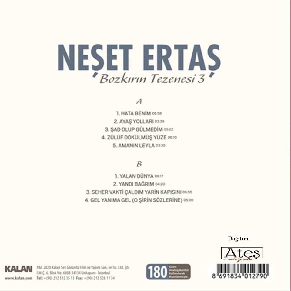 Neşet Ertaş - Bozkırın Tezenesi 3 - Plak
