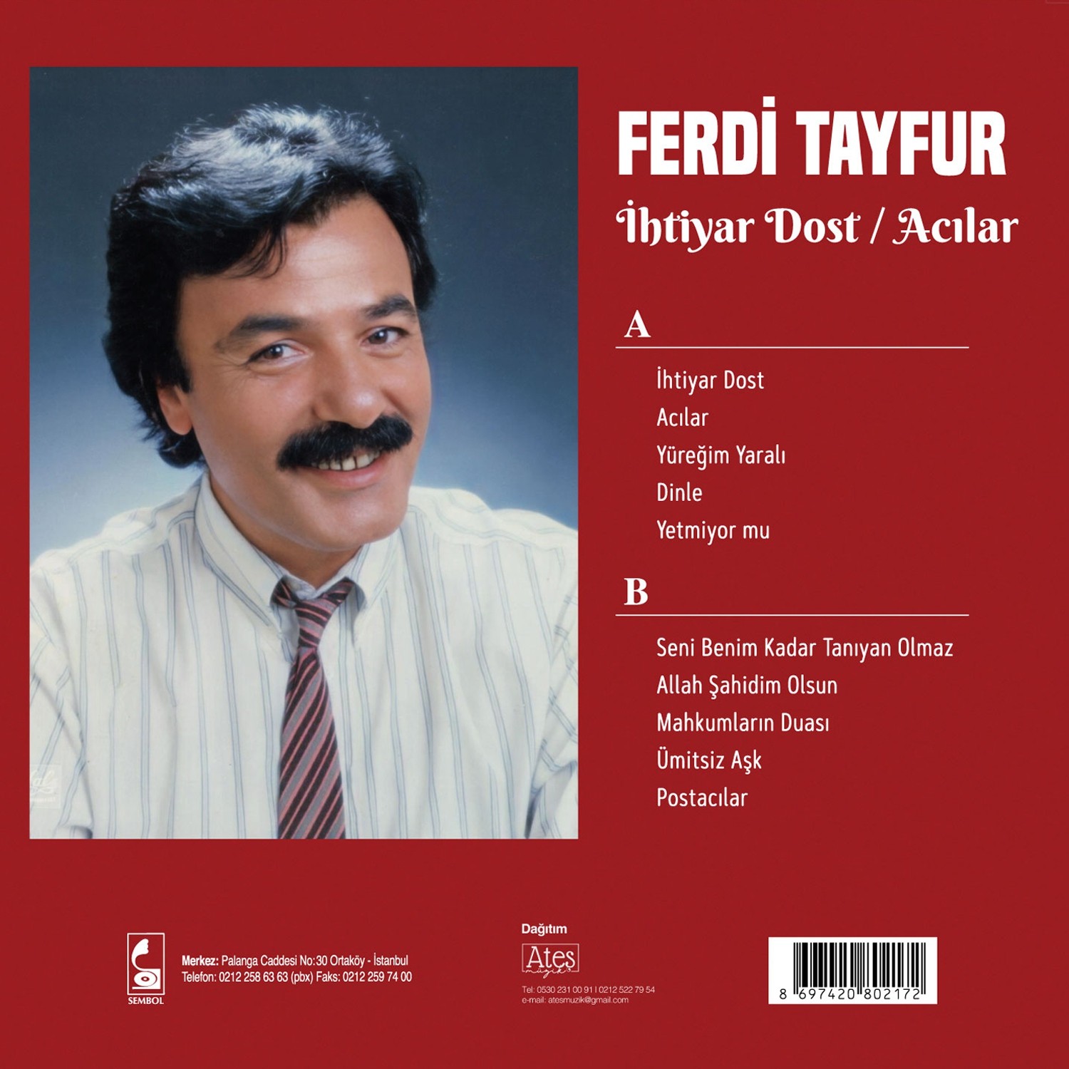 Ferdi Tayfur - İhtiyar Dost Acılar - Plak