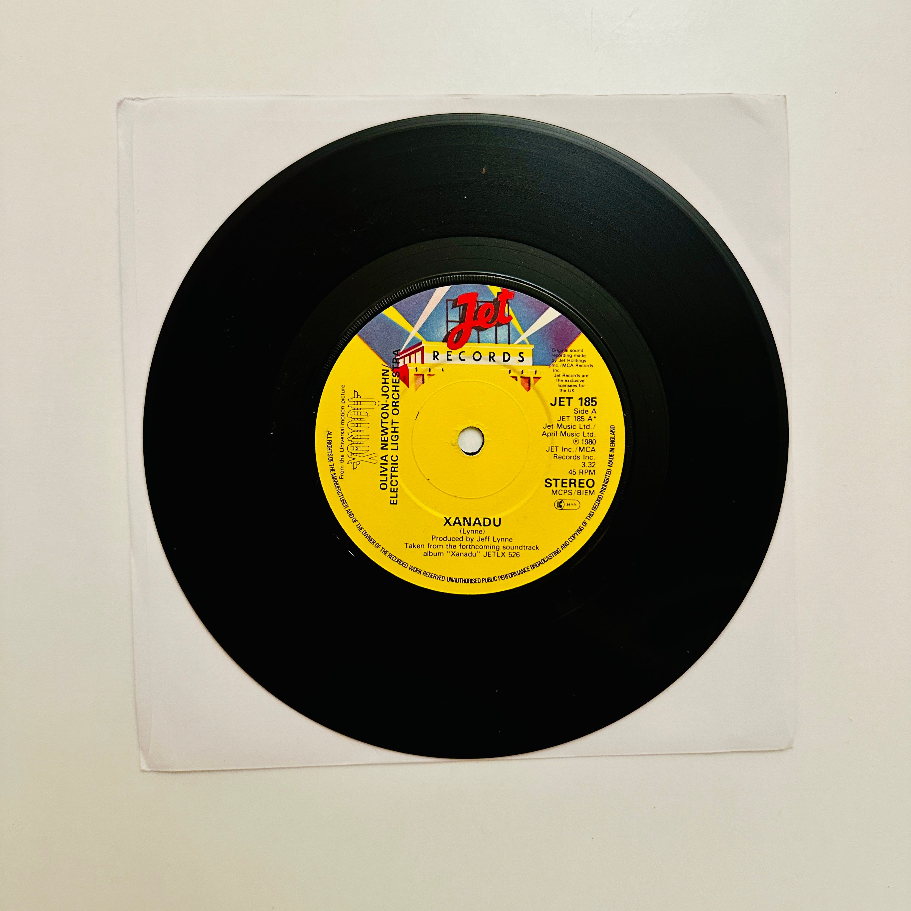 Olivia Newton-John / Electric Light Orchestra – Xanadu Dönem Baskı 45 lik Plak