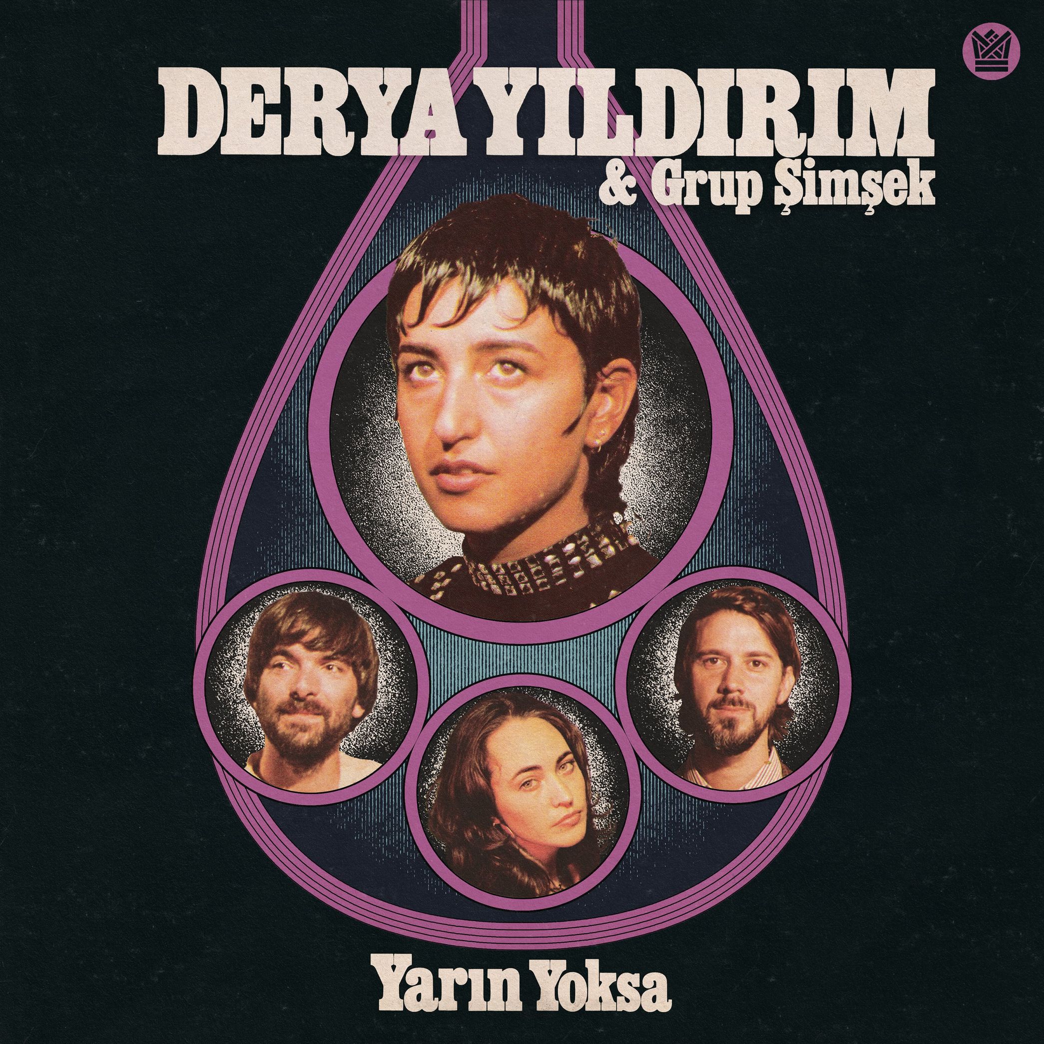 Derya Yıldırım & Grup Şimşek - Yarın Yoksa (Limited Indie Retail Edition) (Clear Pink w Purple Smoke Vinyl)- Plak