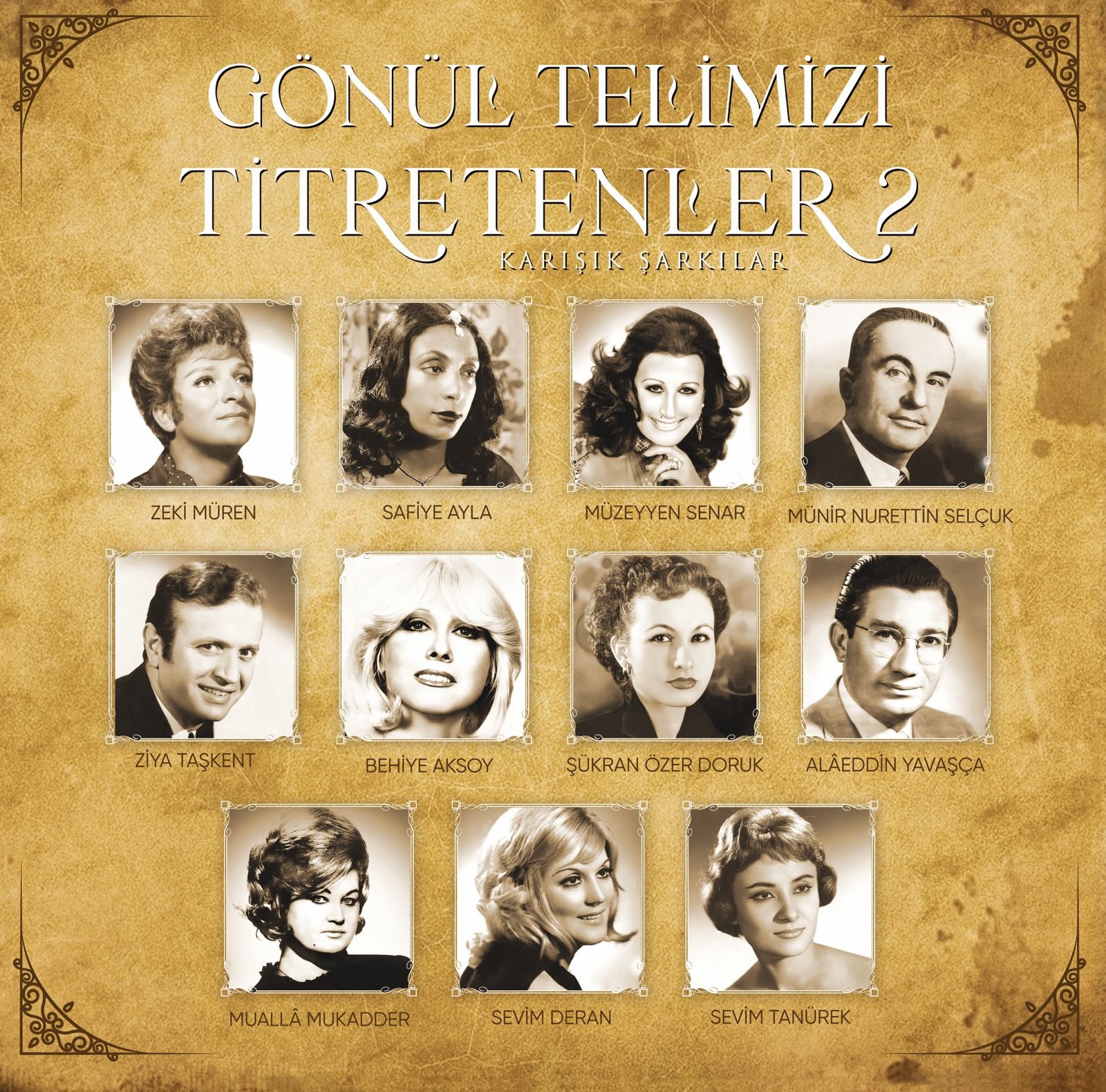 Çeşitli Sanatçılar - Gönül Telimizi Titretenler 2 - Plak