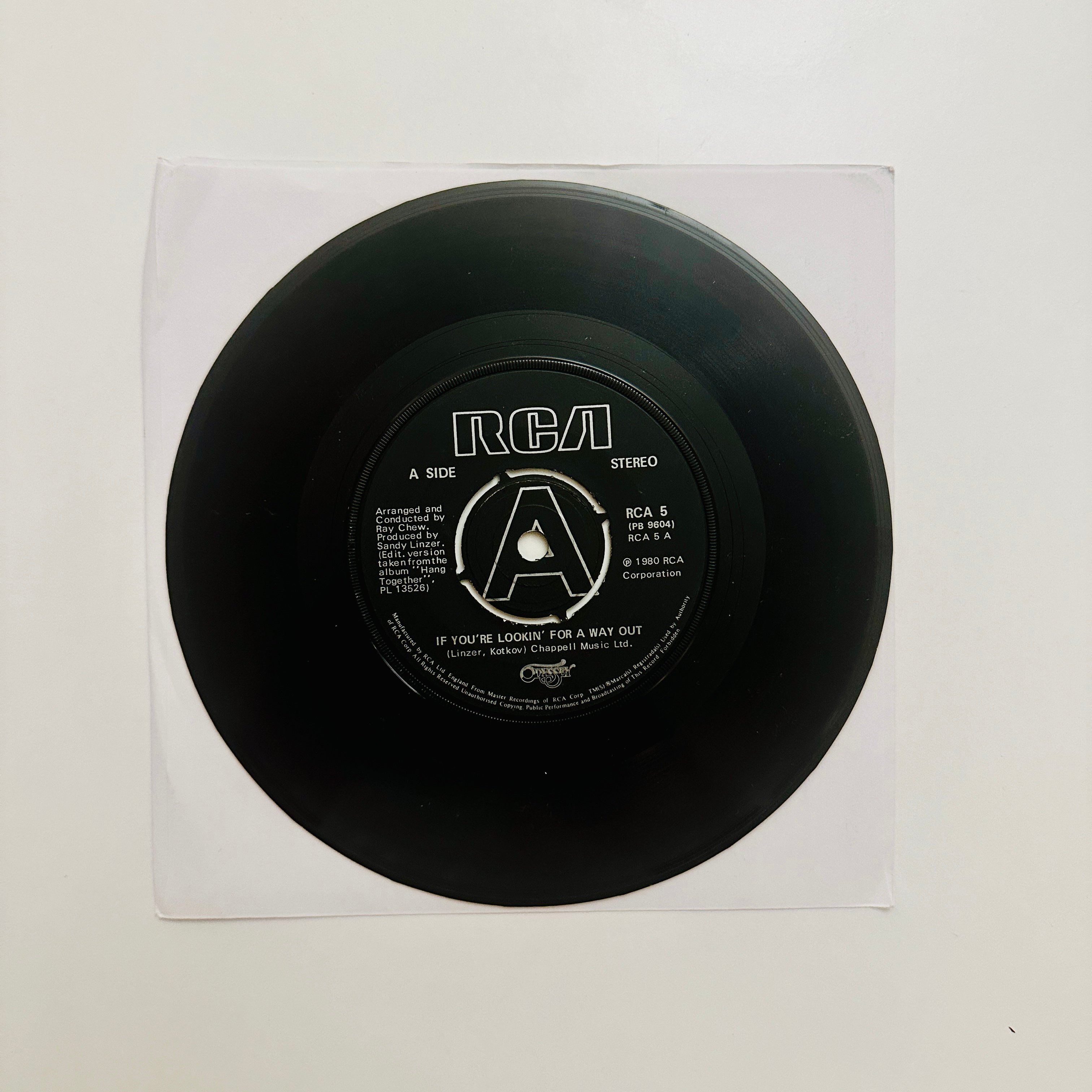 Odyssey – If You're Lookin' For A Way Out Dönem Baskı 45 lik Plak