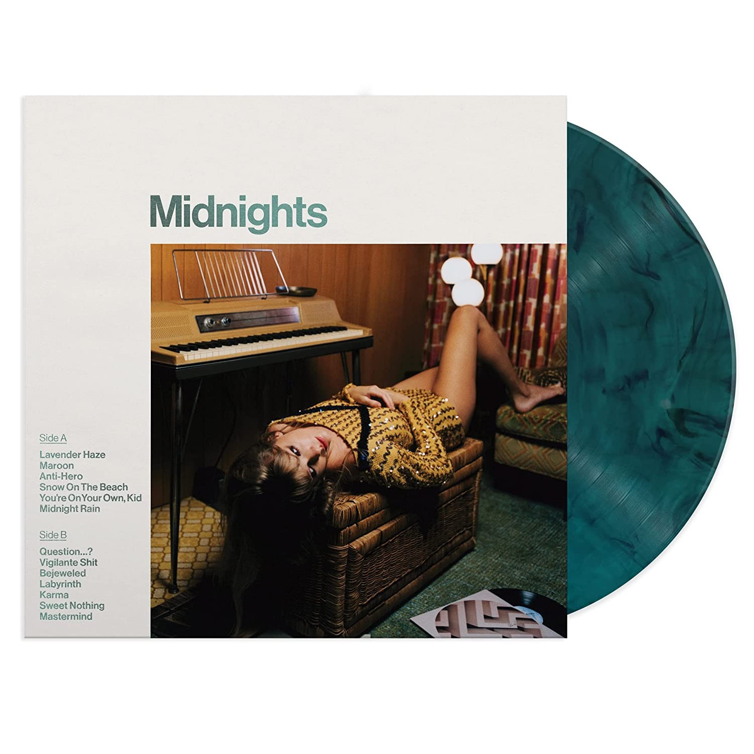 Taylor Swift Midnights - (Limited Special Edition - Jade Green Marbled Vinyl) - Plak