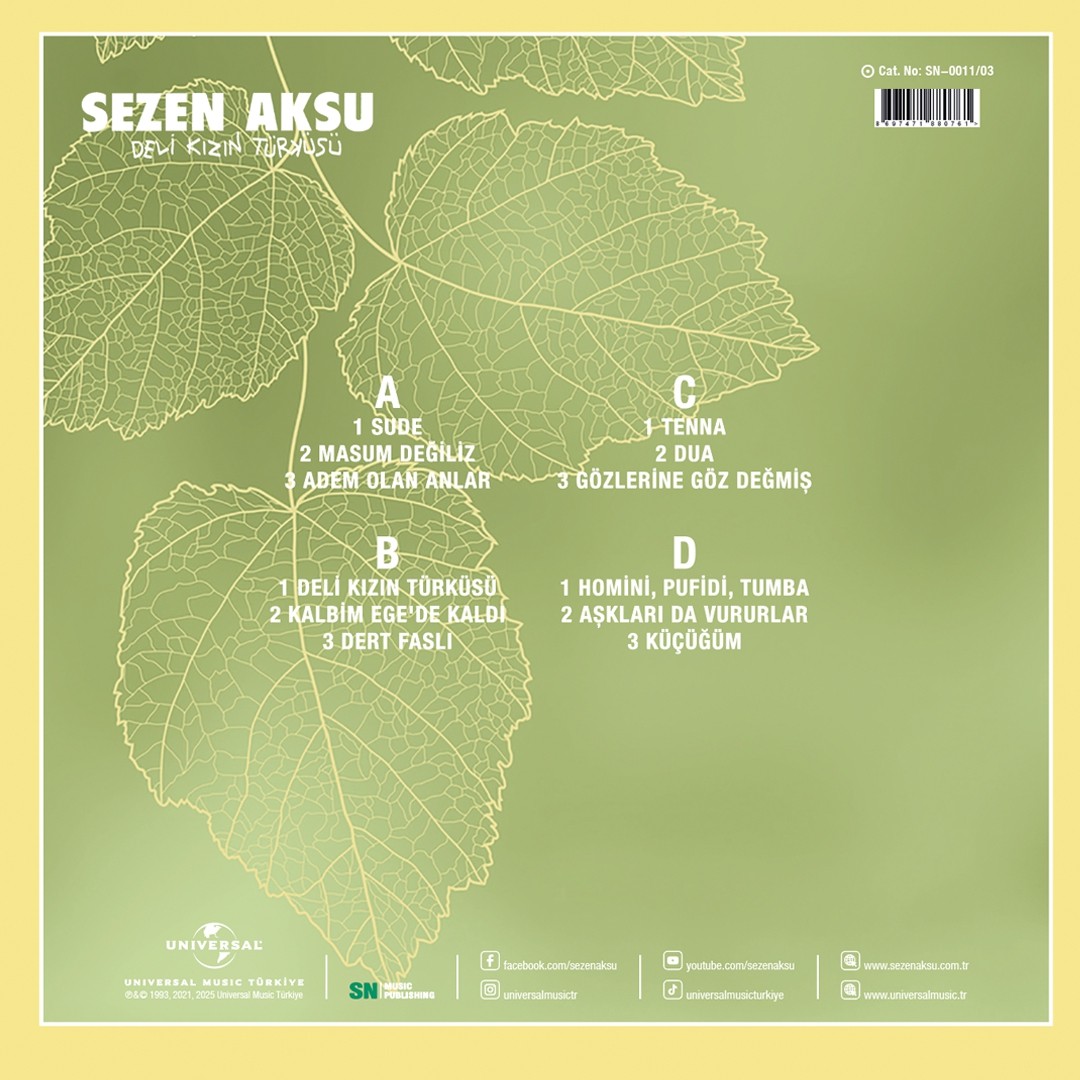 Sezen Aksu - Deli Kızın Türküsü - Plak