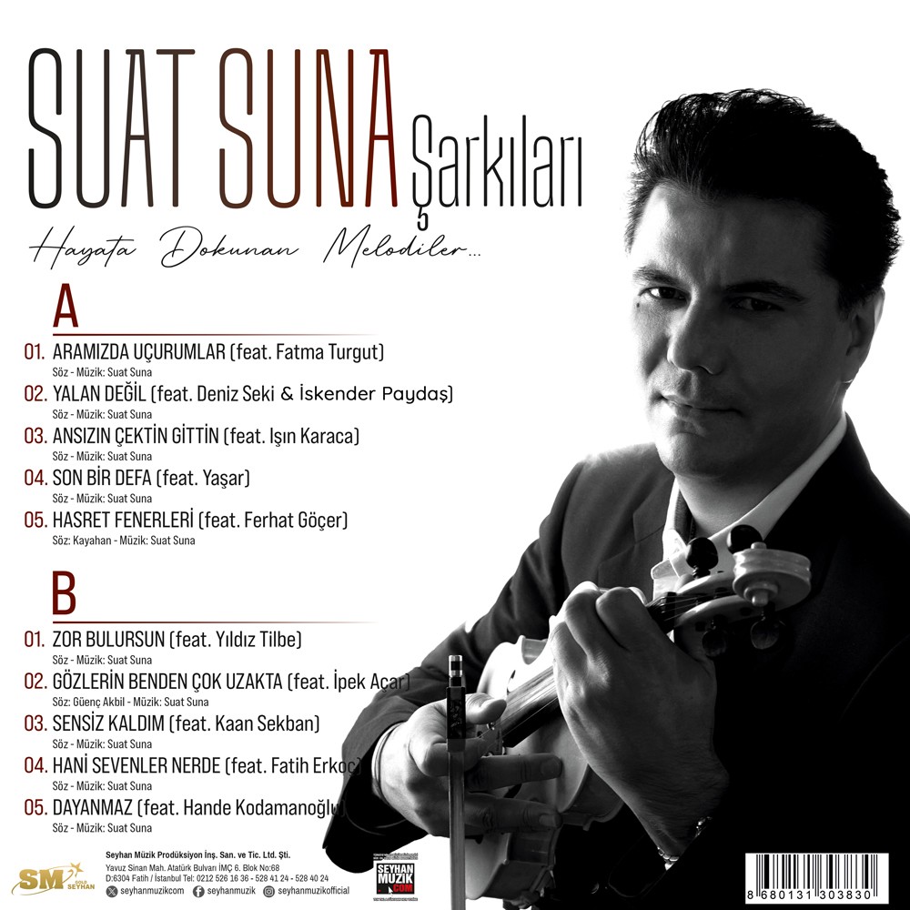 Suat Suna - Suat Suna Şarkıları - Hayata Dokunan Melodiler - Plak