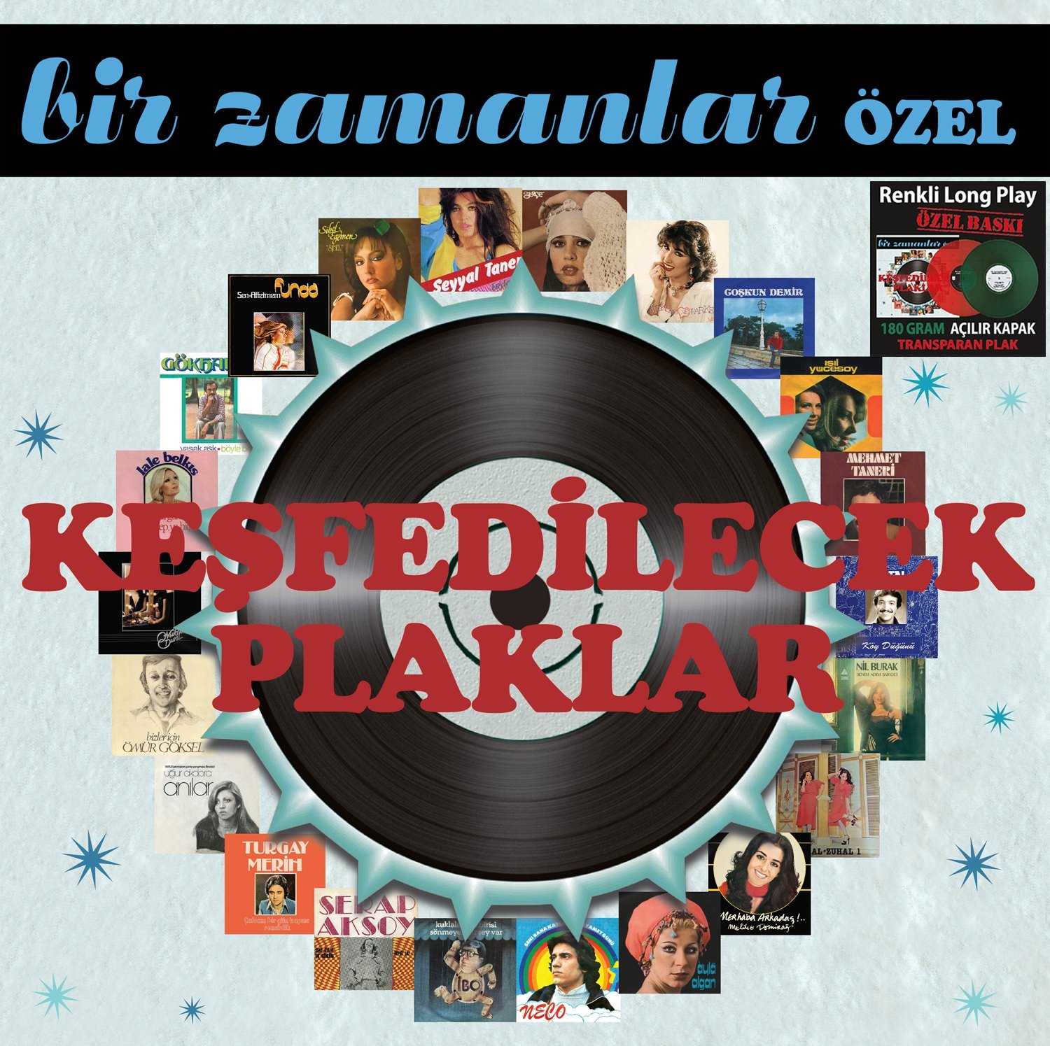 Çeşitli Sanatçılar - Bir Zamanlar Özel Keşfedilecek Plaklar (Kırmızı ve Yeşil Plak) - Plak