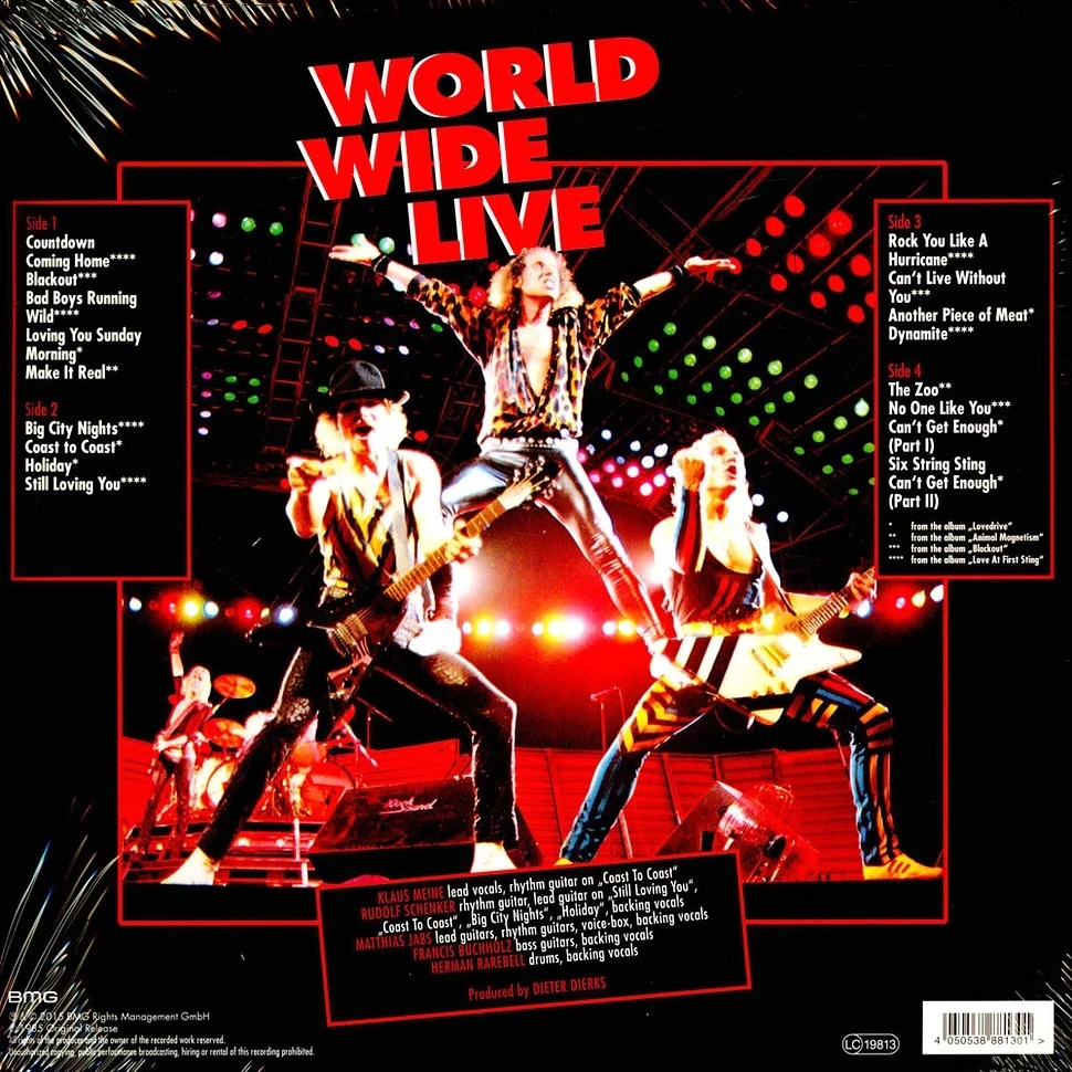 Scorpions - World Wide Live (Transparent Orange Vinyl) - Plak