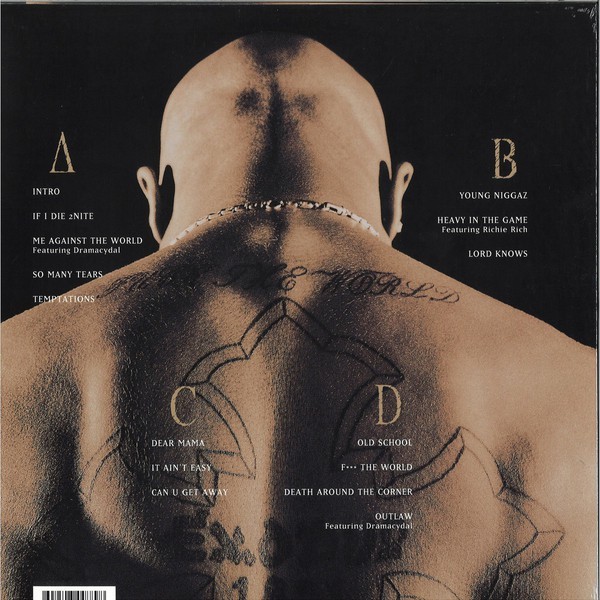 2pac - Me Against The World - Plak