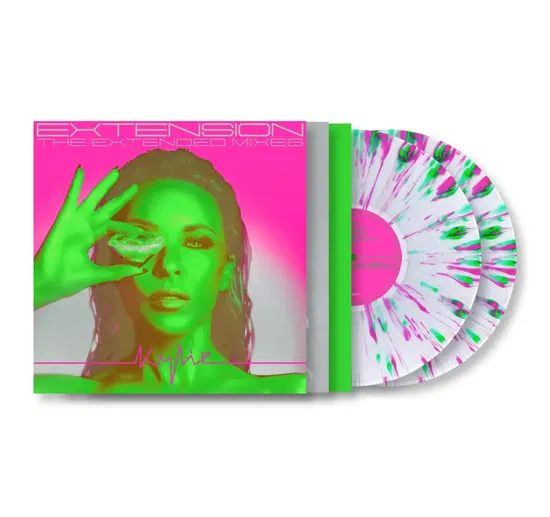 Kylie Minogue - Extension: The Extended Mixes (Clear/Neon Pink/Green Splatter Vinyl) - Plak