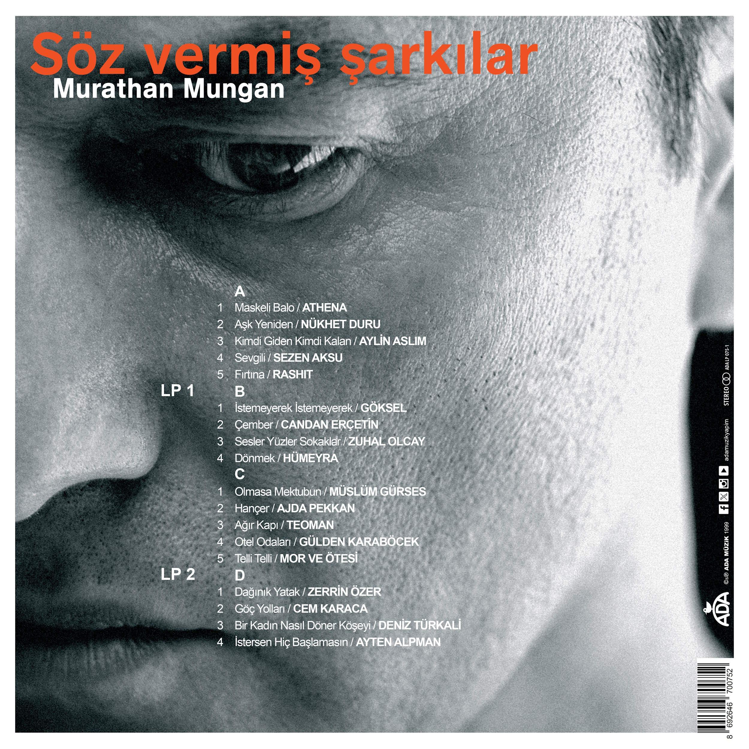 Murathan Mungan - Söz Vermiş Şarkılar - Plak