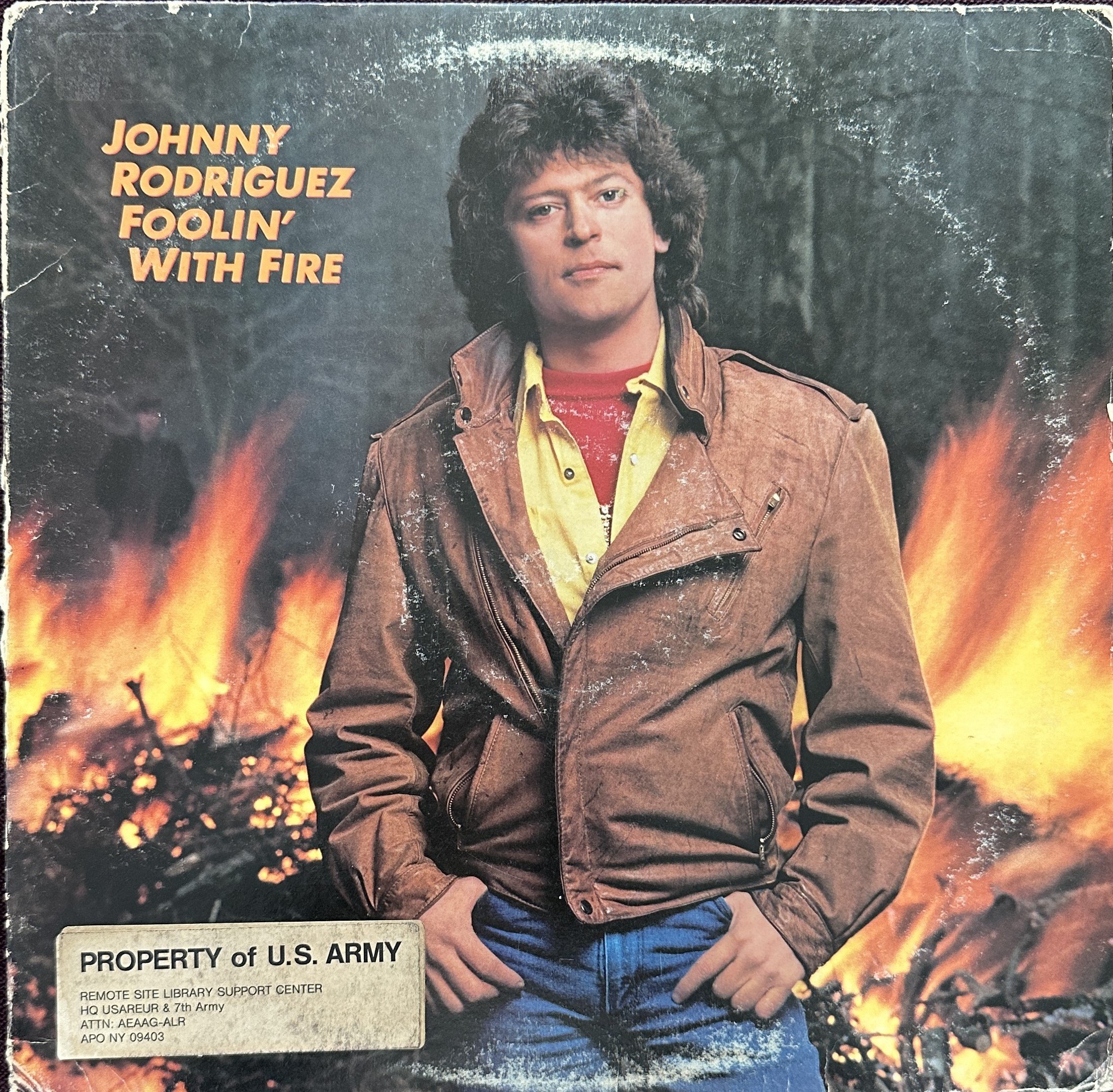 Johnny Rodriguez – Foolin' With Fire - Dönem Baskı Plak