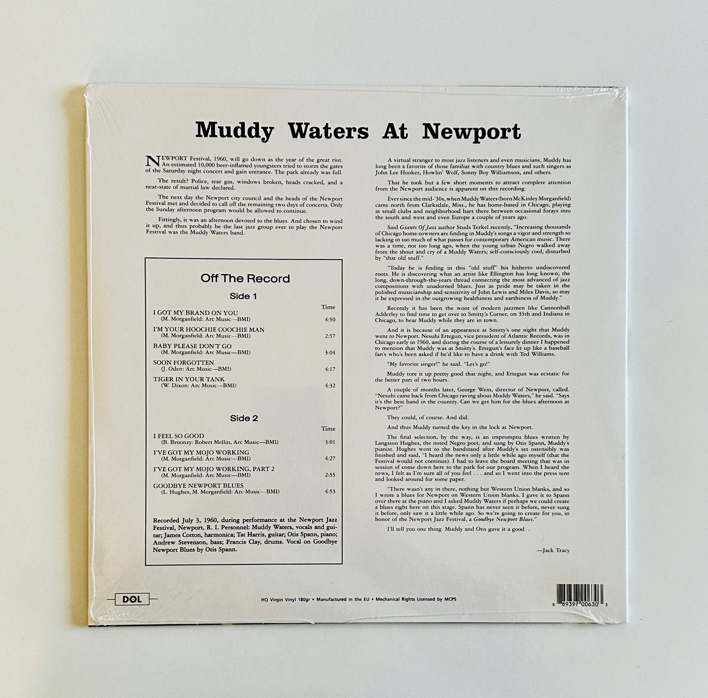Muddy Waters - At Newport 1960 Cyan Blue Vinyl Edition Plak