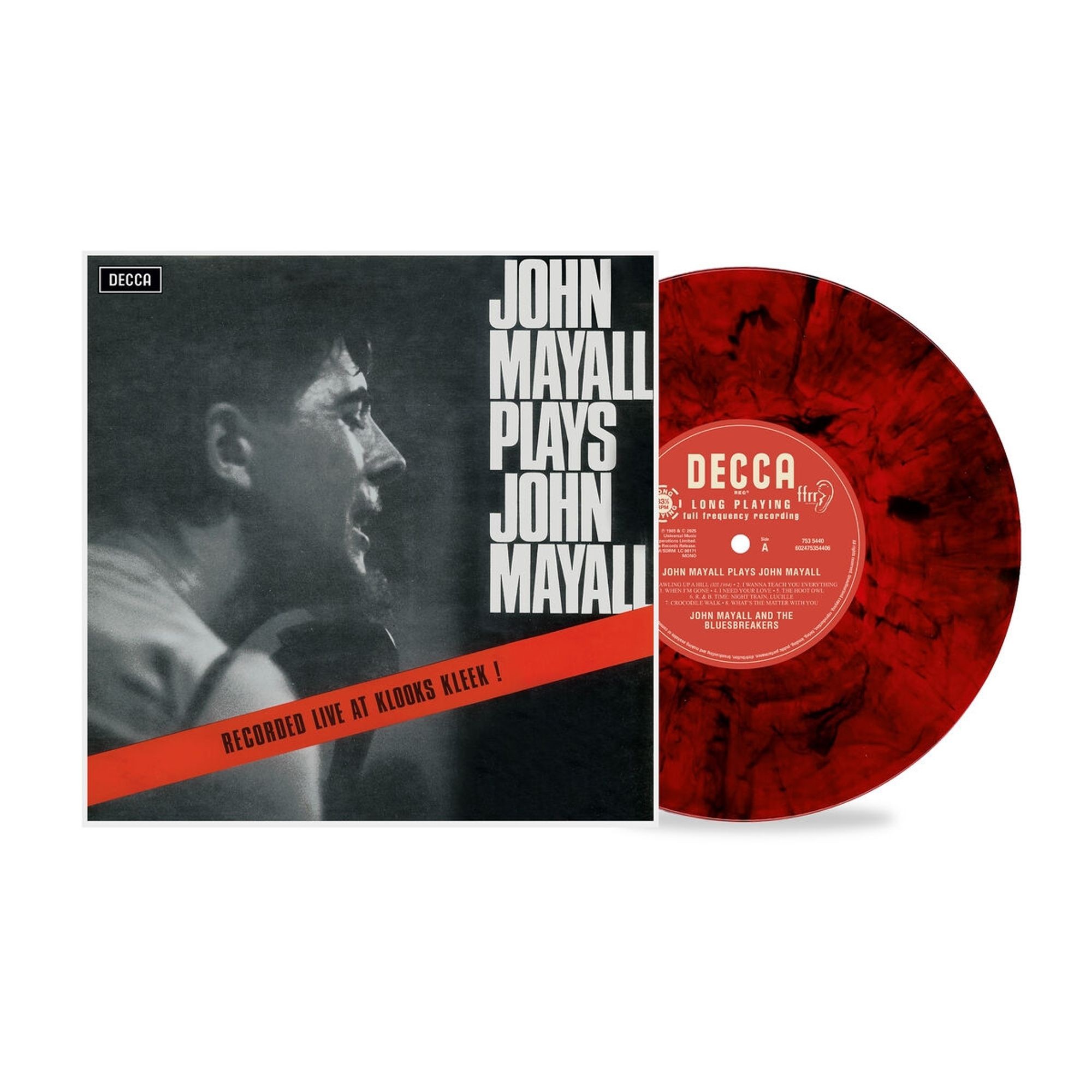 John Mayall, The Bluesbreakers - Plays John Mayall - Live At Klooks Kleek (Colored Vinyl Edition) - Plak