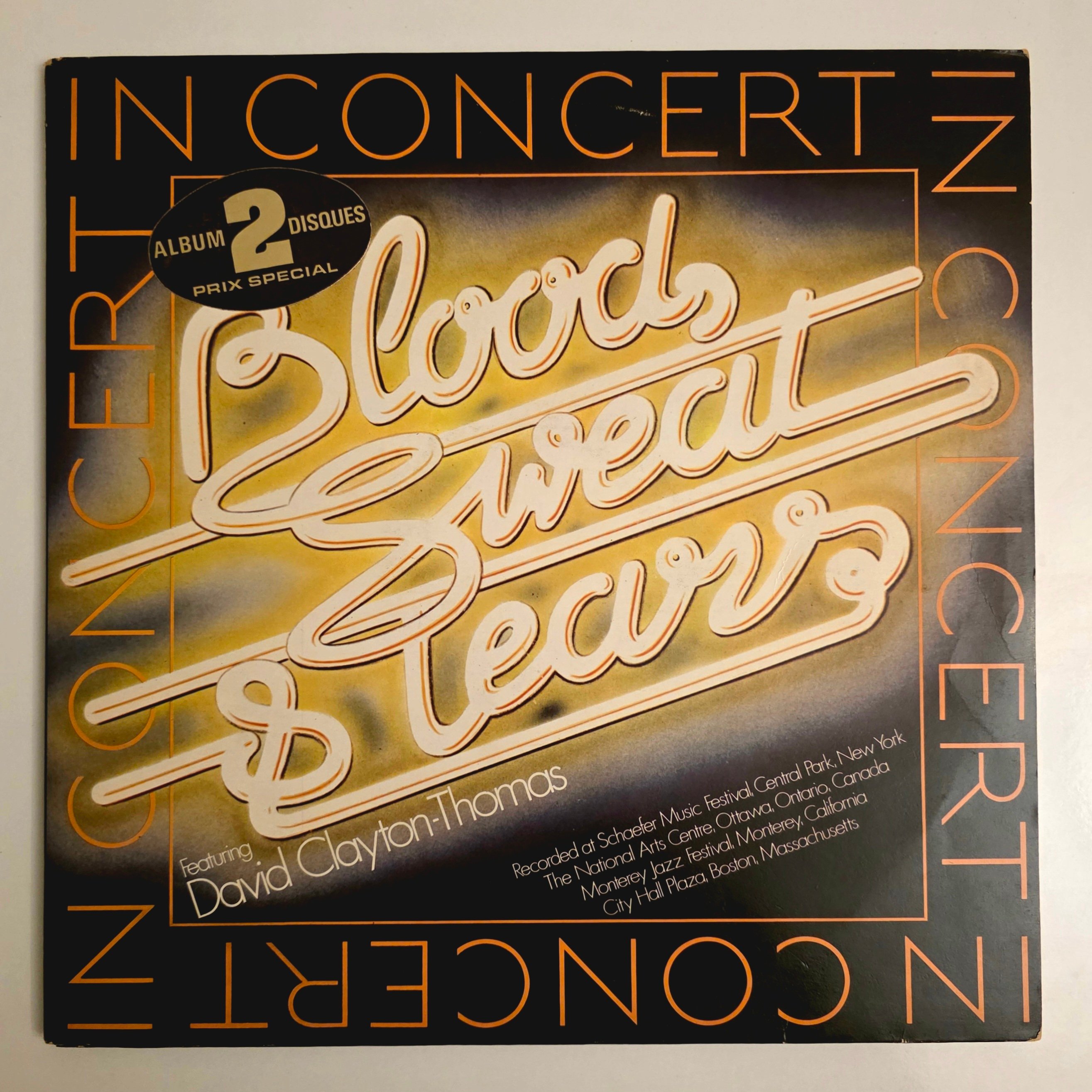 Blood, Sweat & Tears* Featuring David Clayton-Thomas - In Concert - Dönem Baskı Plak