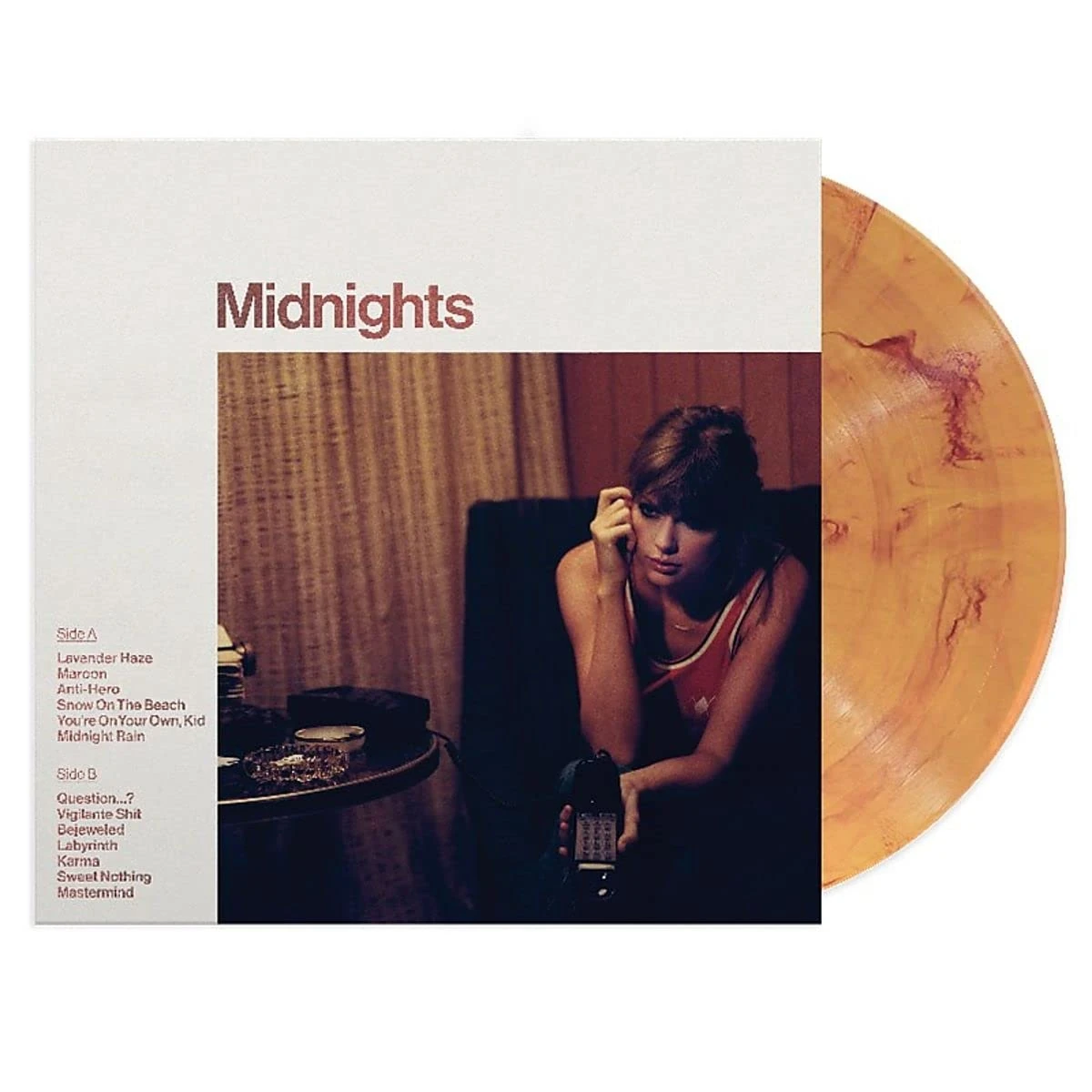 Taylor Swift - Midnights (Limited Edition - Blood Moon Marbled Vinyl) - Plak