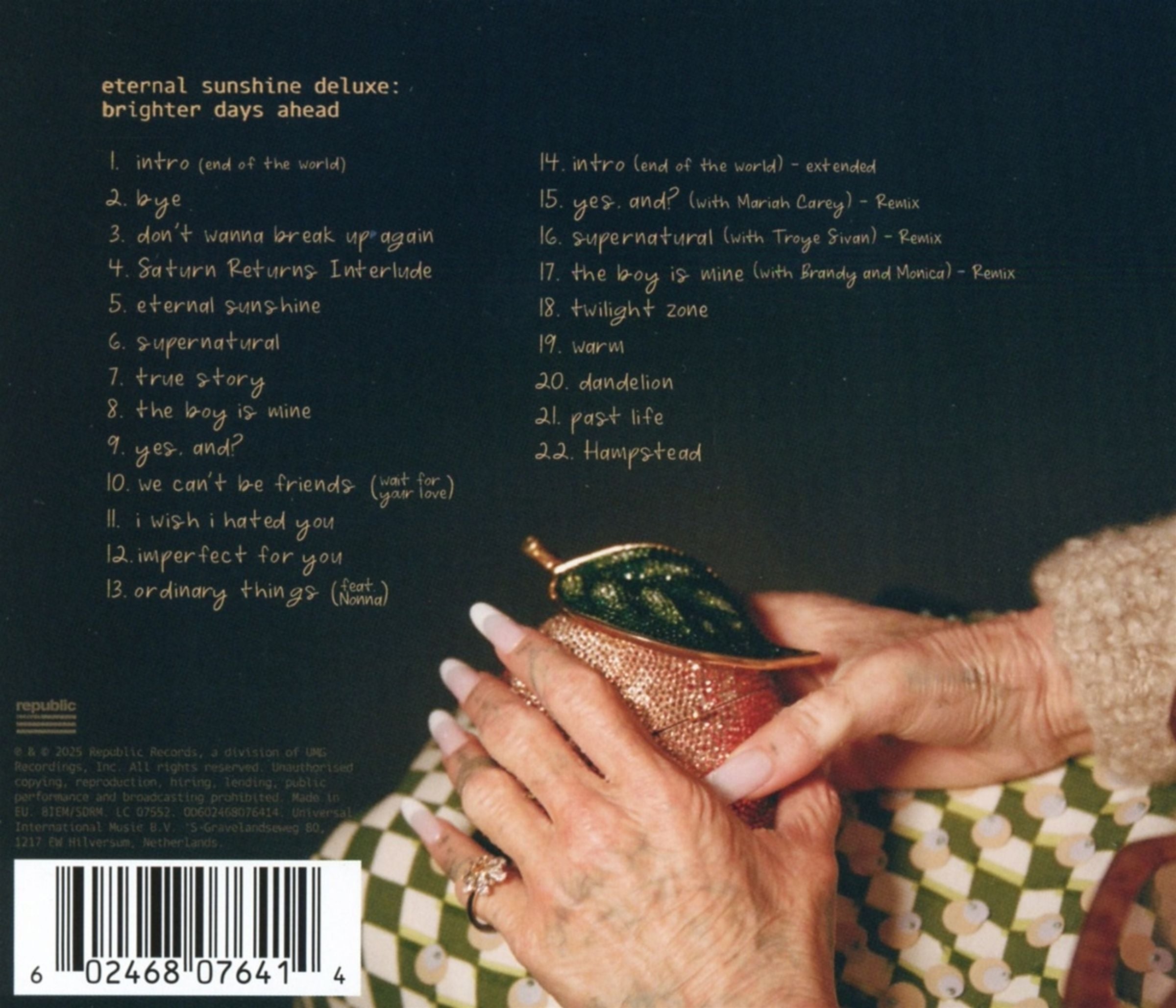 Ariana Grande - Eternal Sunshine Deluxe Brighter Days Ahead - CD