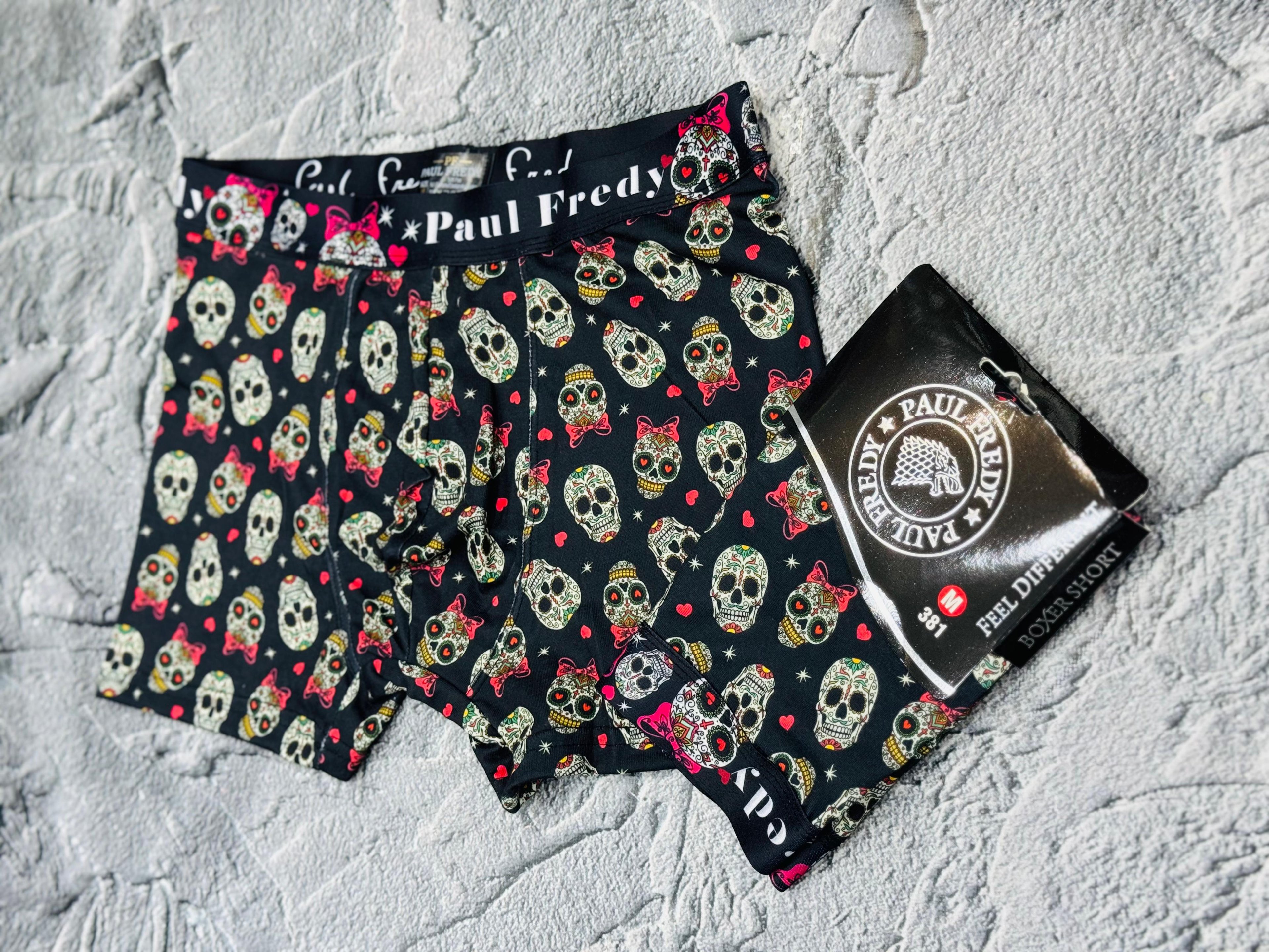 Boxer Siyah Lady Ghost Desenli
