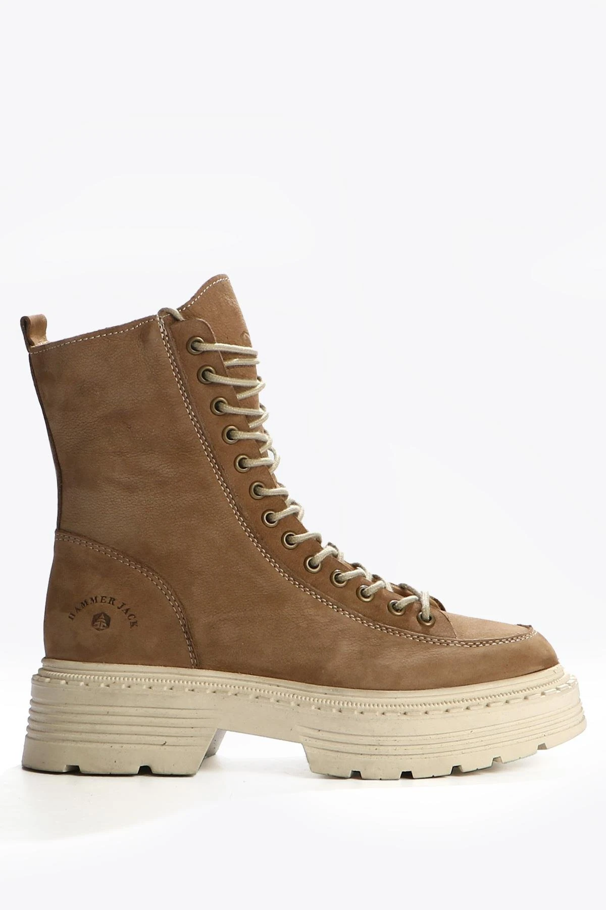 Hammer Jack Loberia Hakiki Deri Bej Torje Kadın Bot 102 23935-Z