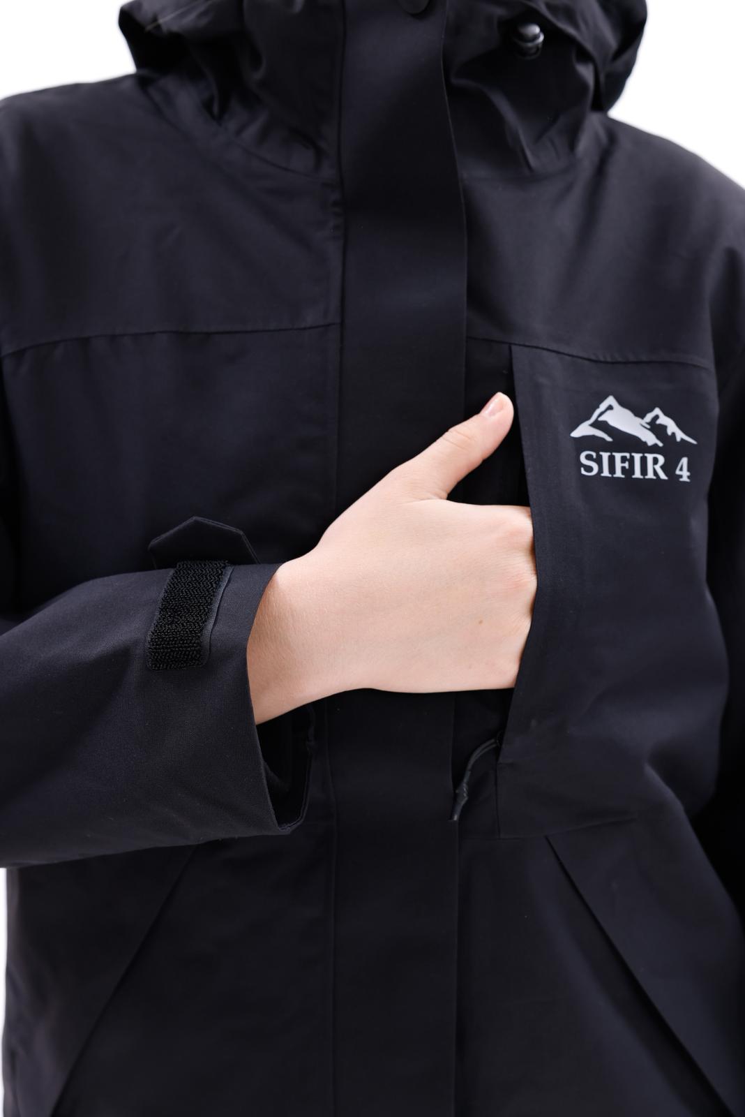 Sıfır4 ArcticPro 3in1 Kadın  Mont Su geçirmez siyah