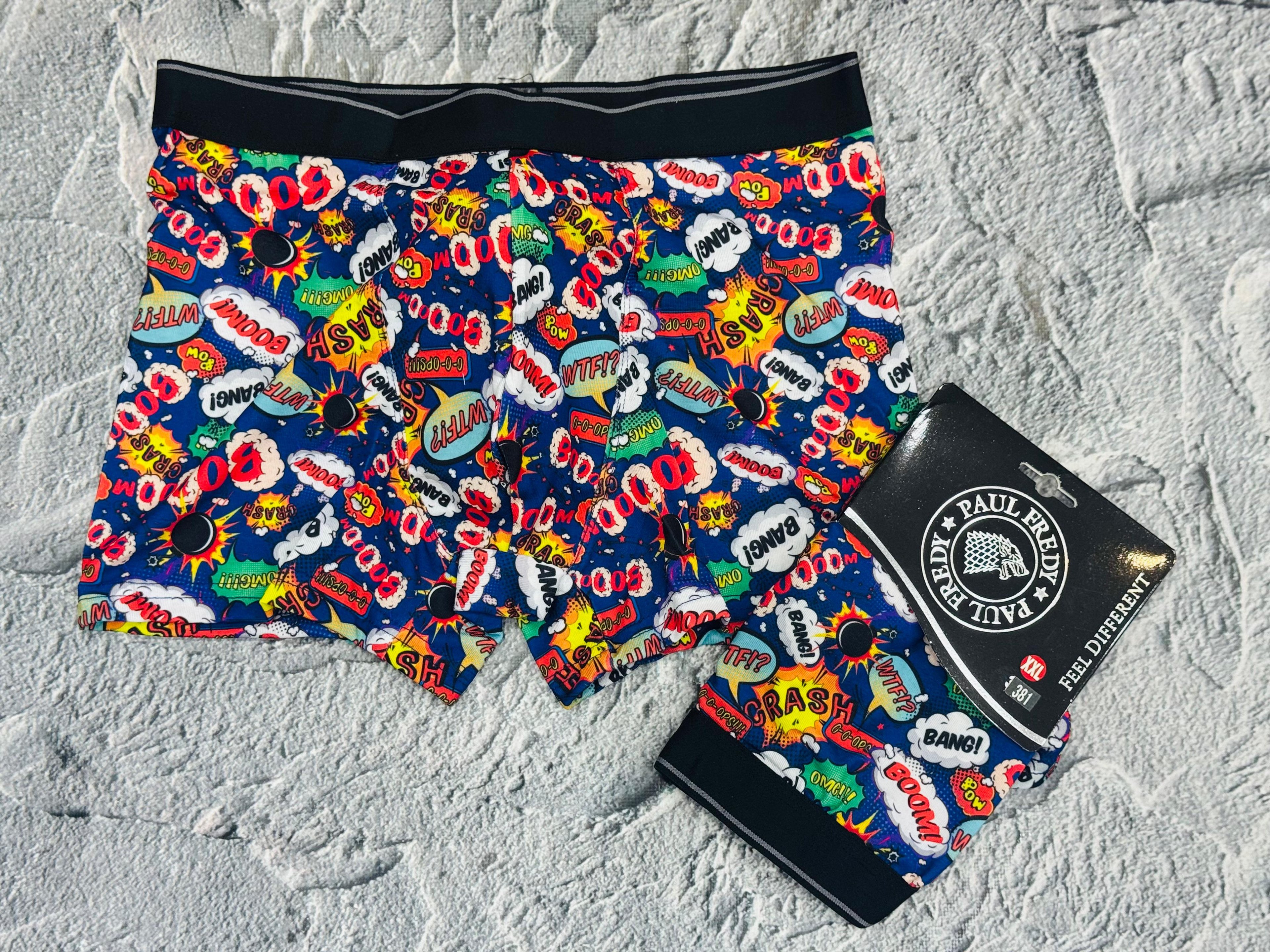 Boxer Mavi BOOM! WTF! CRASH! Desenli