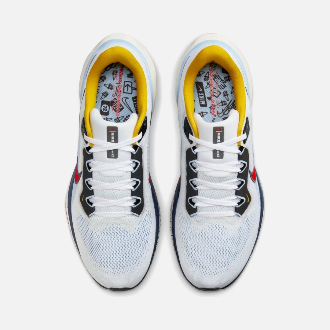 Beyaz Nike Air Zoom Pegasus 41 Road Running FW24 Erkek Spor Ayakkabı Ayakkabı 