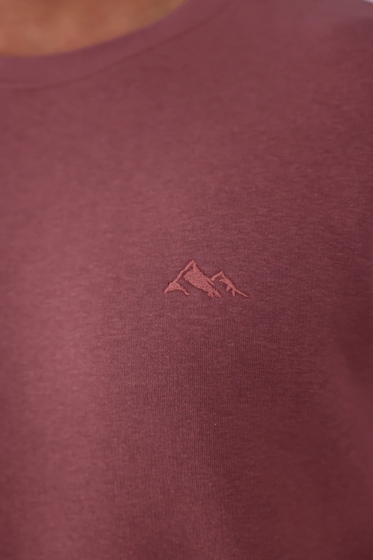 Sıfır4 Comfort Fit 3 İplik Şardonlu Sweatshirt pudra pembesi