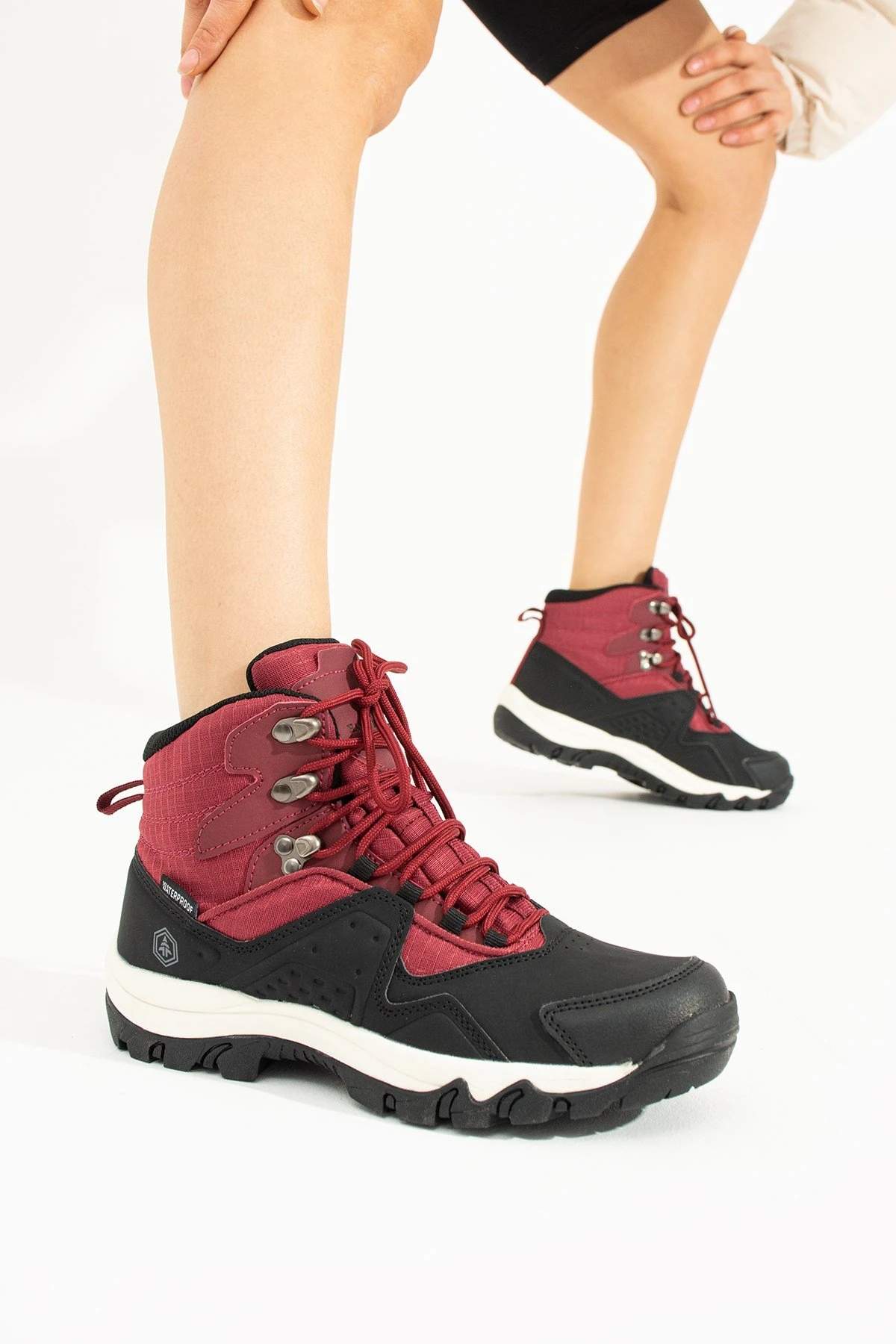 Hammer Jack Vader Su Geçirmez Siyah Bordo Outdoor Kadın Bot  10123174-Z-5074