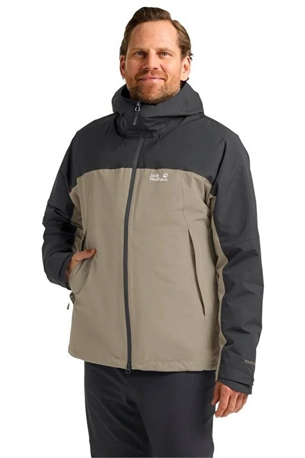 Jack Wolfskin Wıld Places 3ın1 Jkt M mont Erkek Linen Outdoor Ceketi A65257-5940