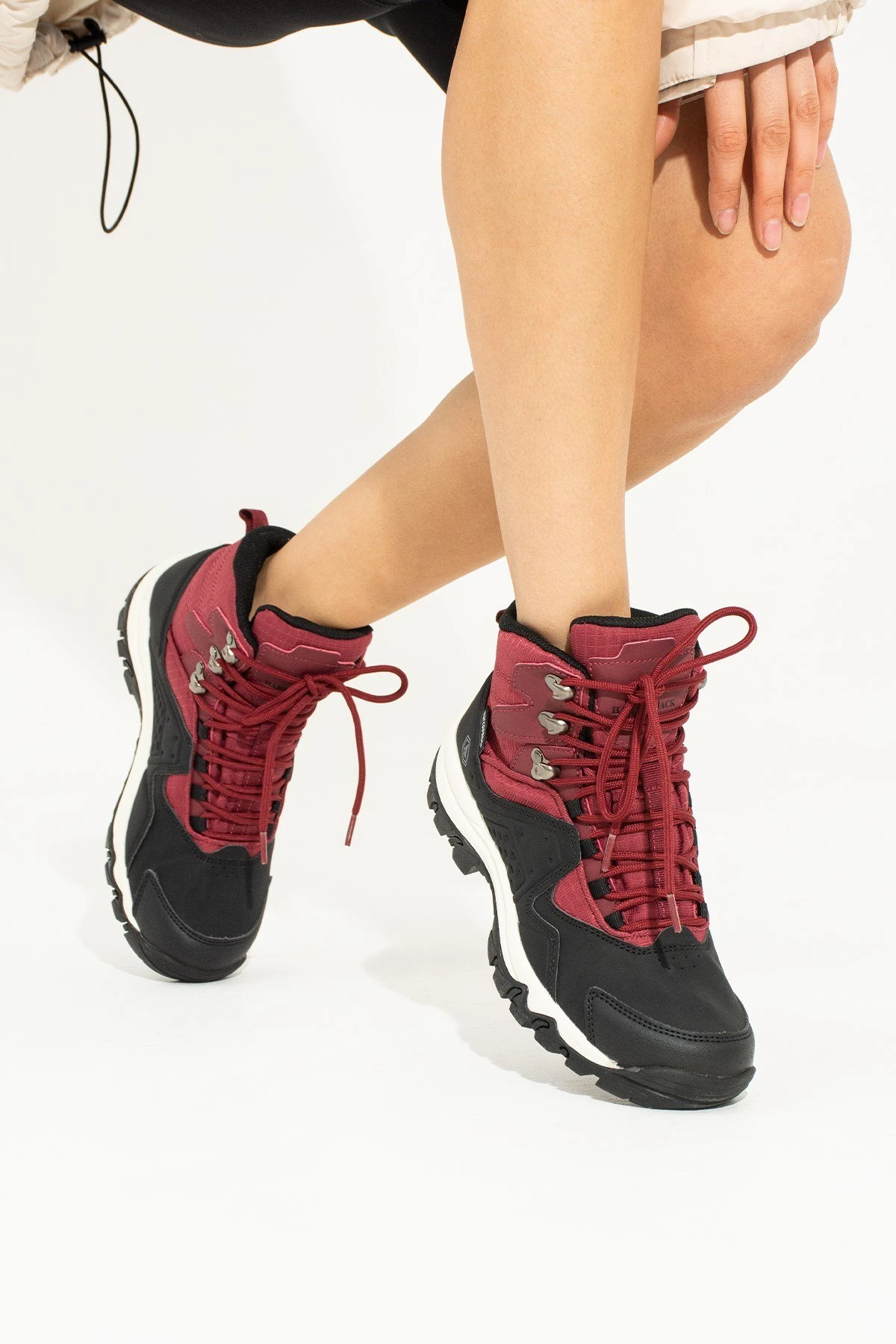 Hammer Jack Vader Su Geçirmez Siyah Bordo Outdoor Kadın Bot  10123174-Z-5074