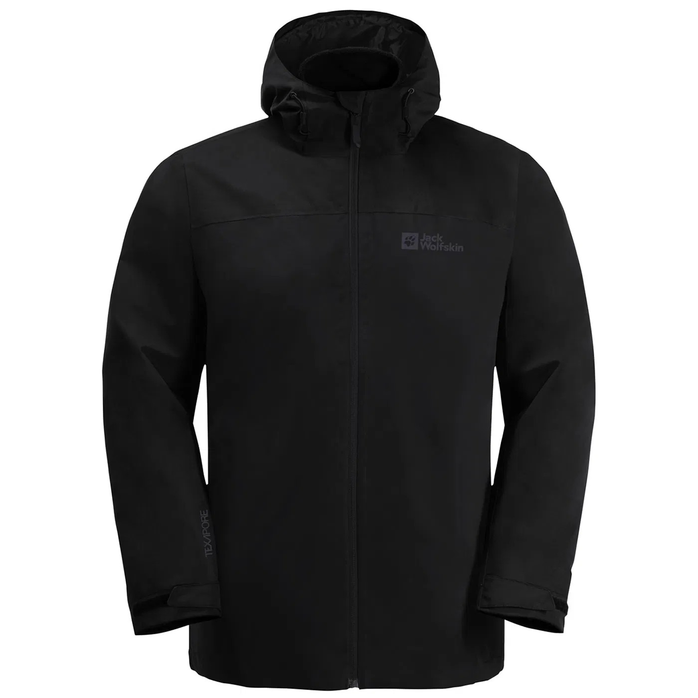 Jack Wolfskin Taubenberg 3in1 Erkek Siyah Outdoor mont - Siyah su rüzgar geçirmez 1115311_600_400