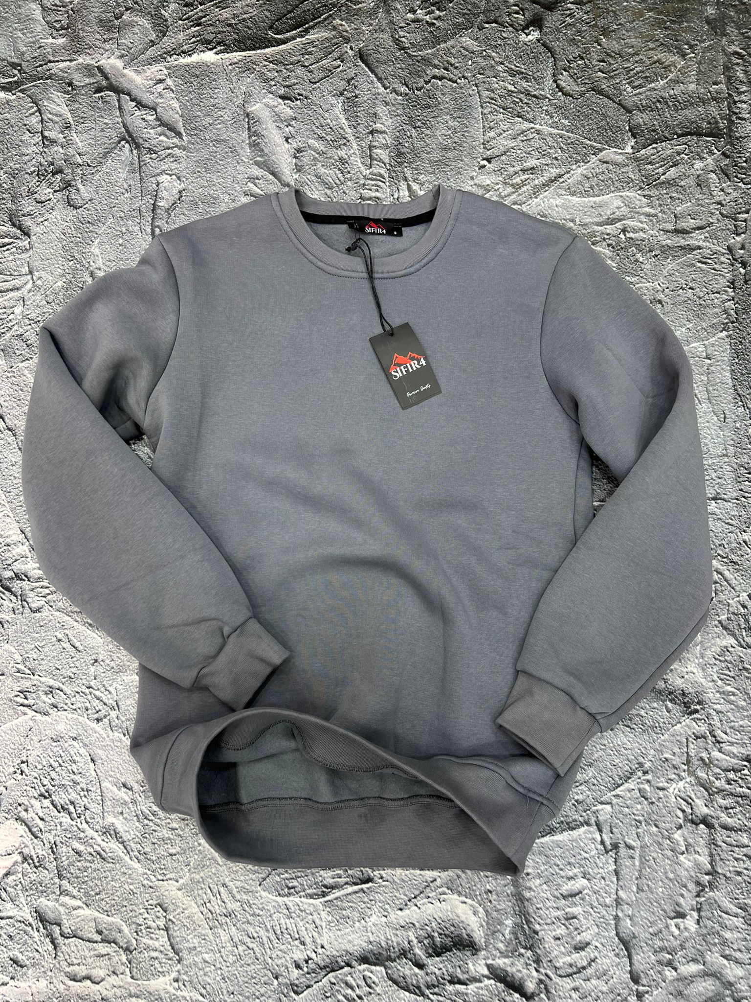 Sweatshirt 3 İplik  Şardonlu GRİ