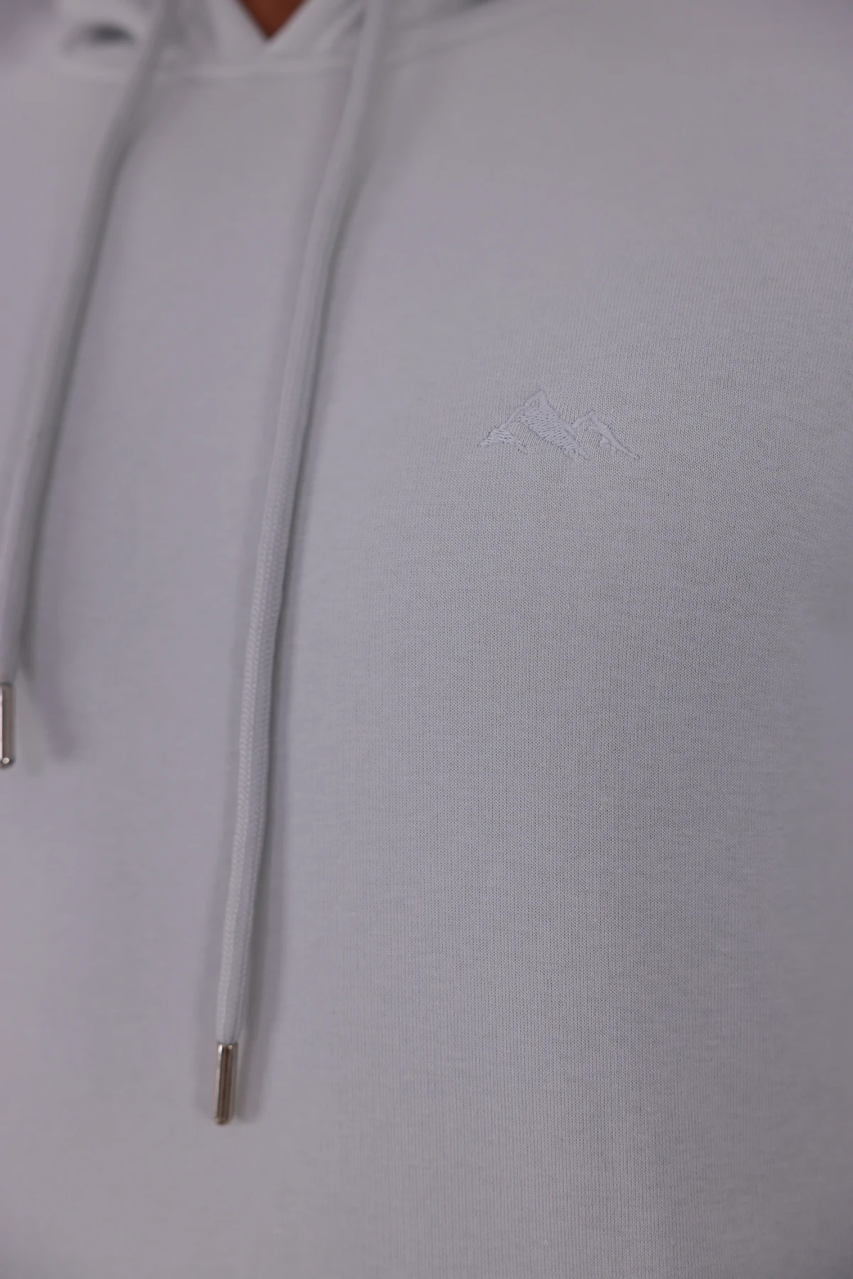 SIFIR4 3 İplik Şardonlu Kapüşonlu Sweatshirt Buz grisi