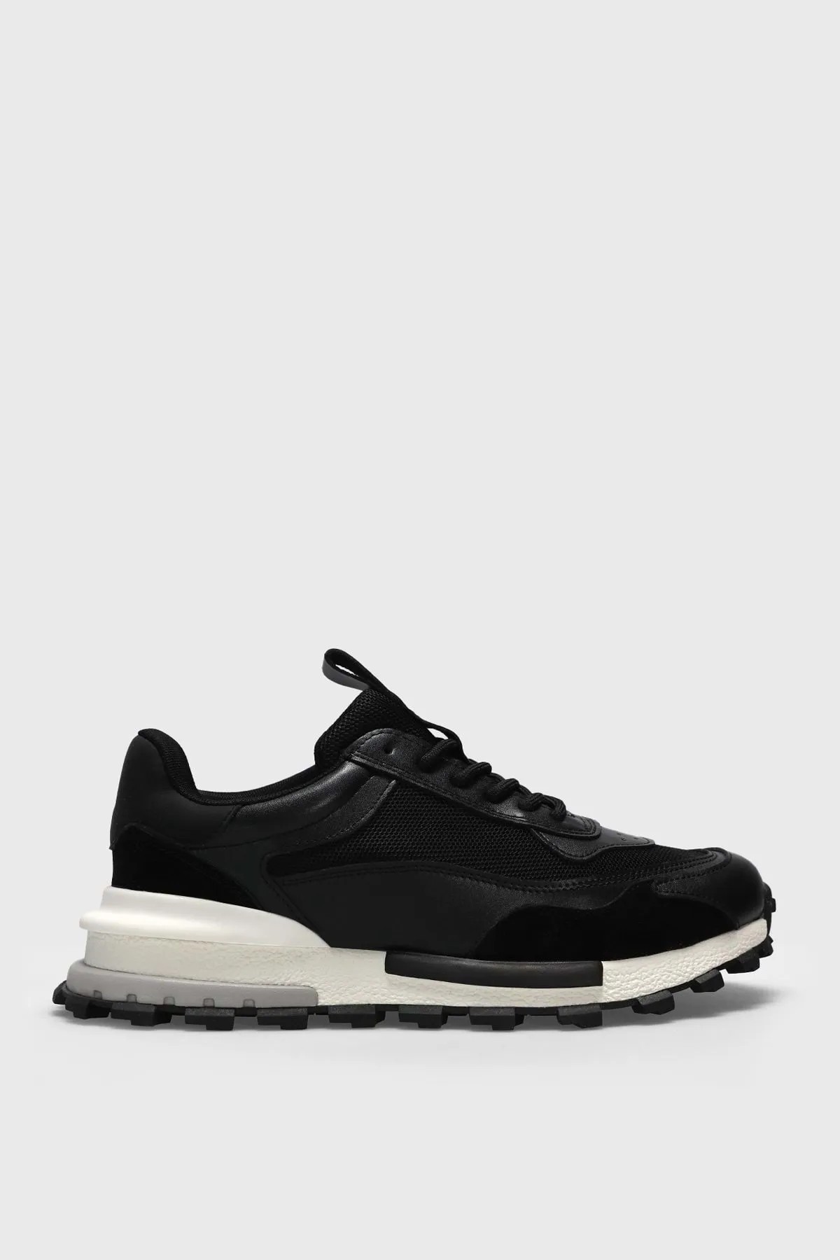 Lufian 111230265 Henry Sneaker Erkek Deri Ayakkabı Siyah