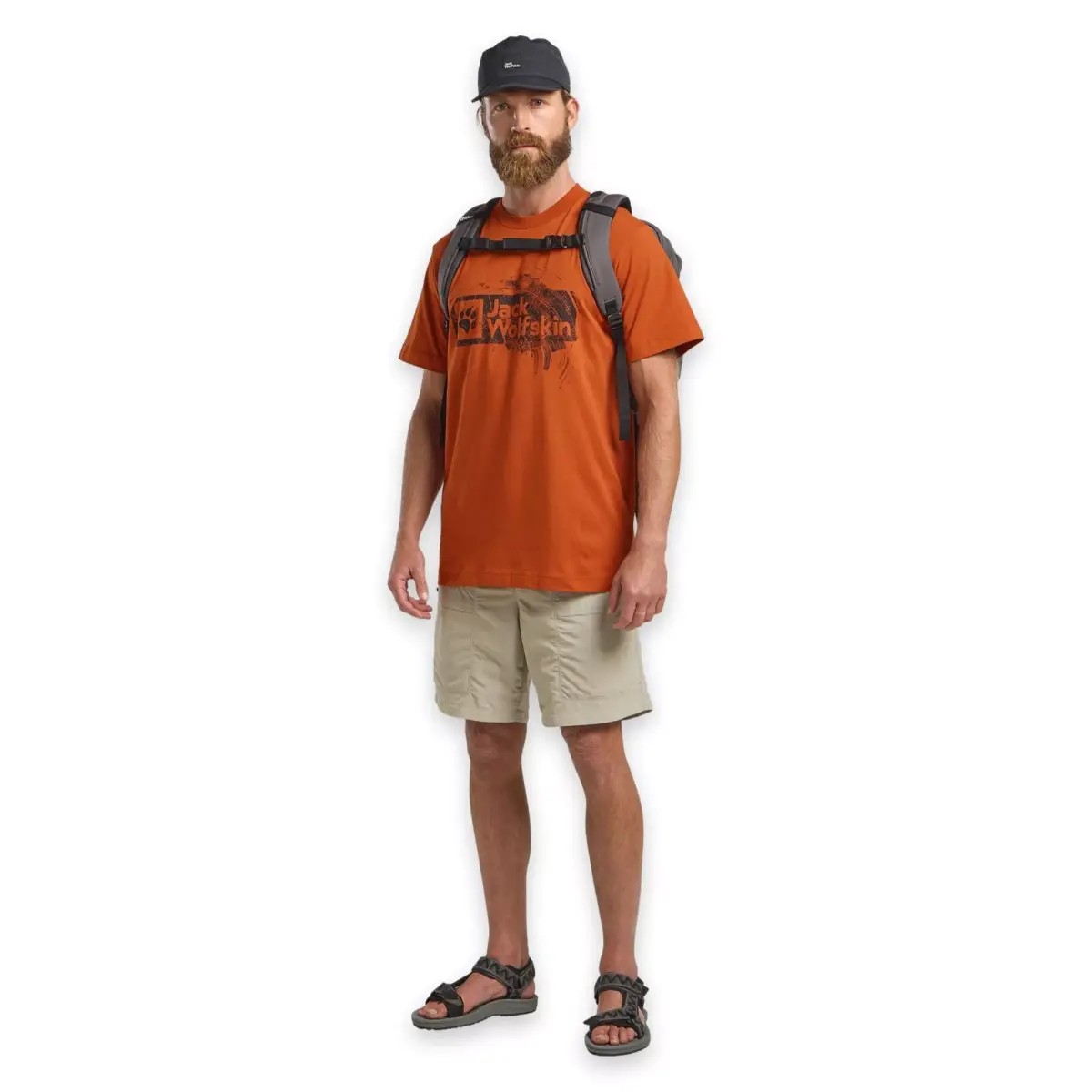 Jack Wolfskin A64116Tr Brand T M Turuncu Erkek T-Shirt