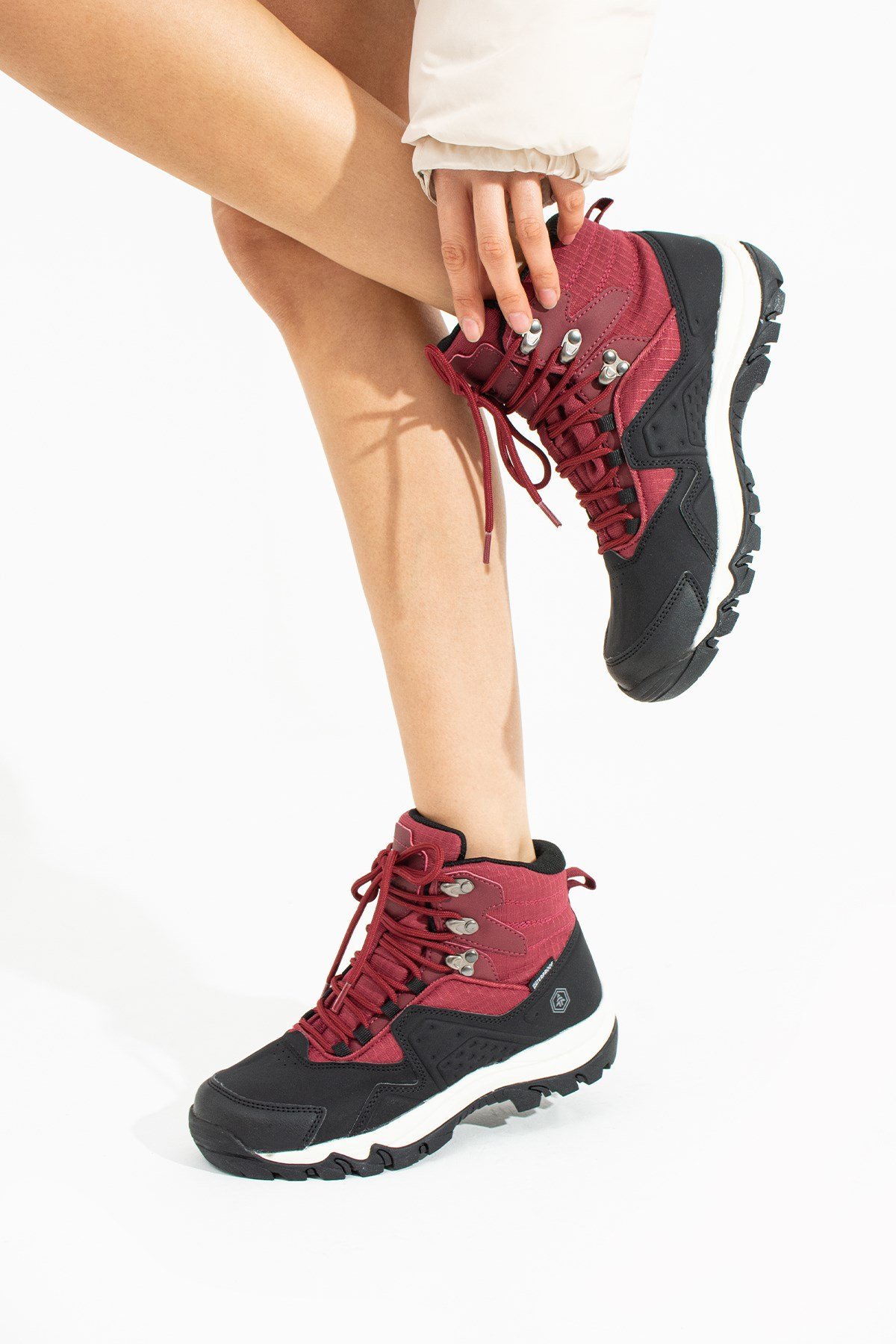 Hammer Jack Vader Su Geçirmez Siyah Bordo Outdoor Kadın Bot  10123174-Z-5074