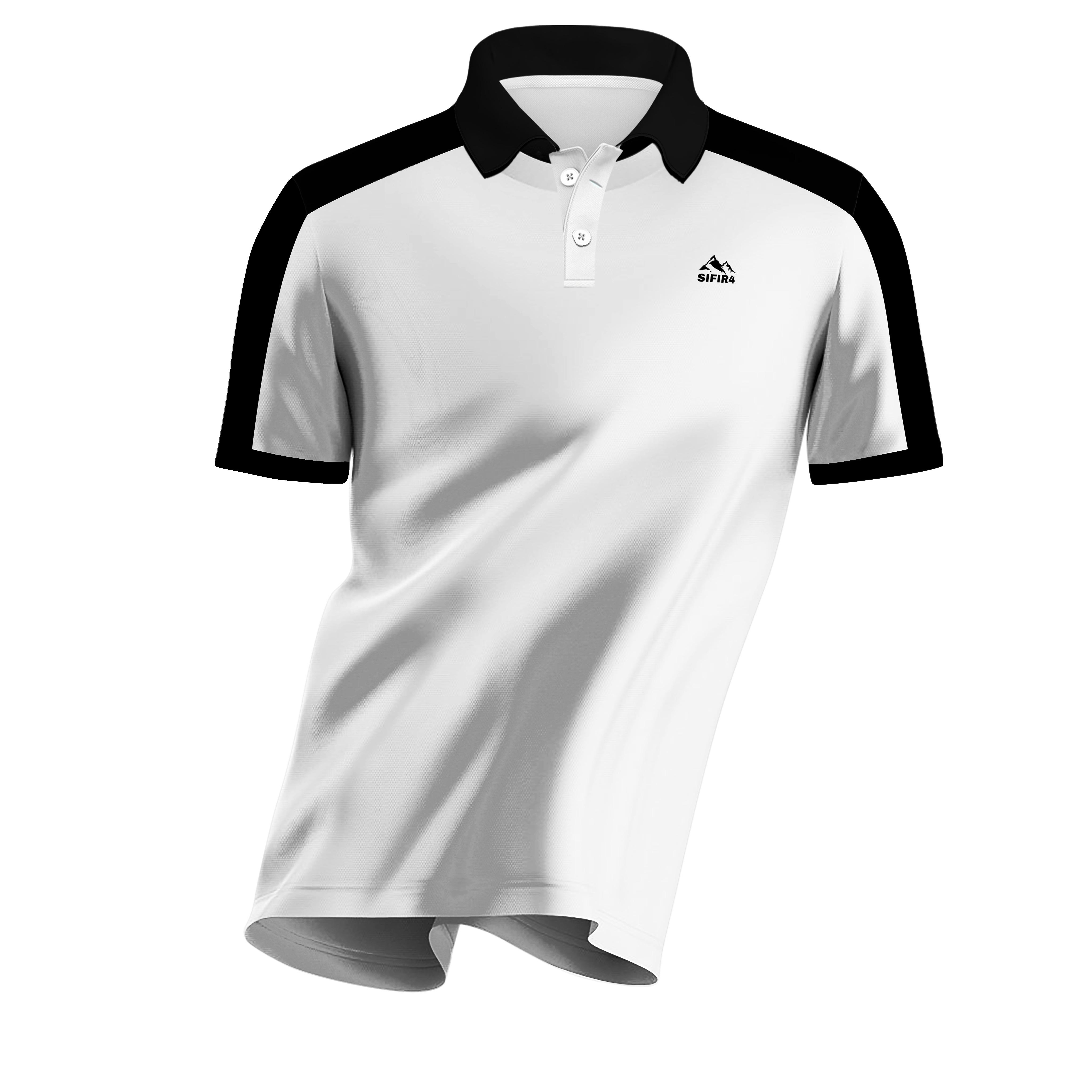 SIFIR4 Polo Yaka T-Shirt SFR0404 - Beyaz