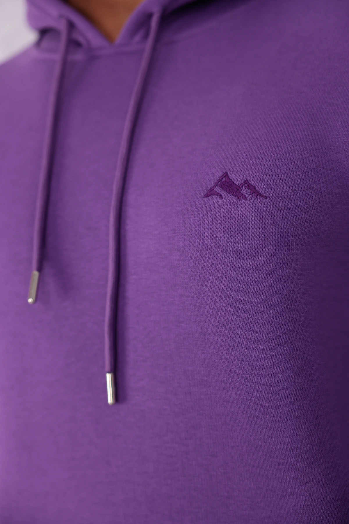 SIFIR4 3 İplik Şardonlu Kapüşonlu Sweatshirt Mor