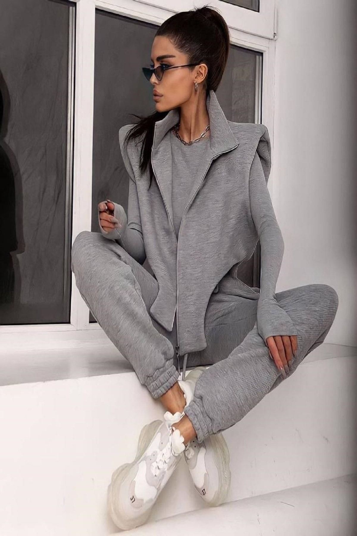 3'LÜ SET ALT ÜST CROP TAKIM 