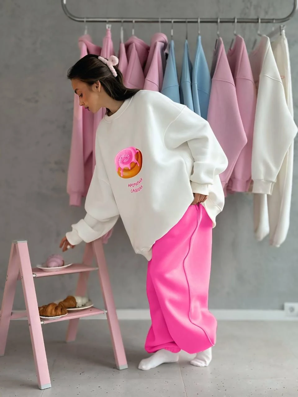 BASKILI 3 İPLİK ALT ÜST TAKIM