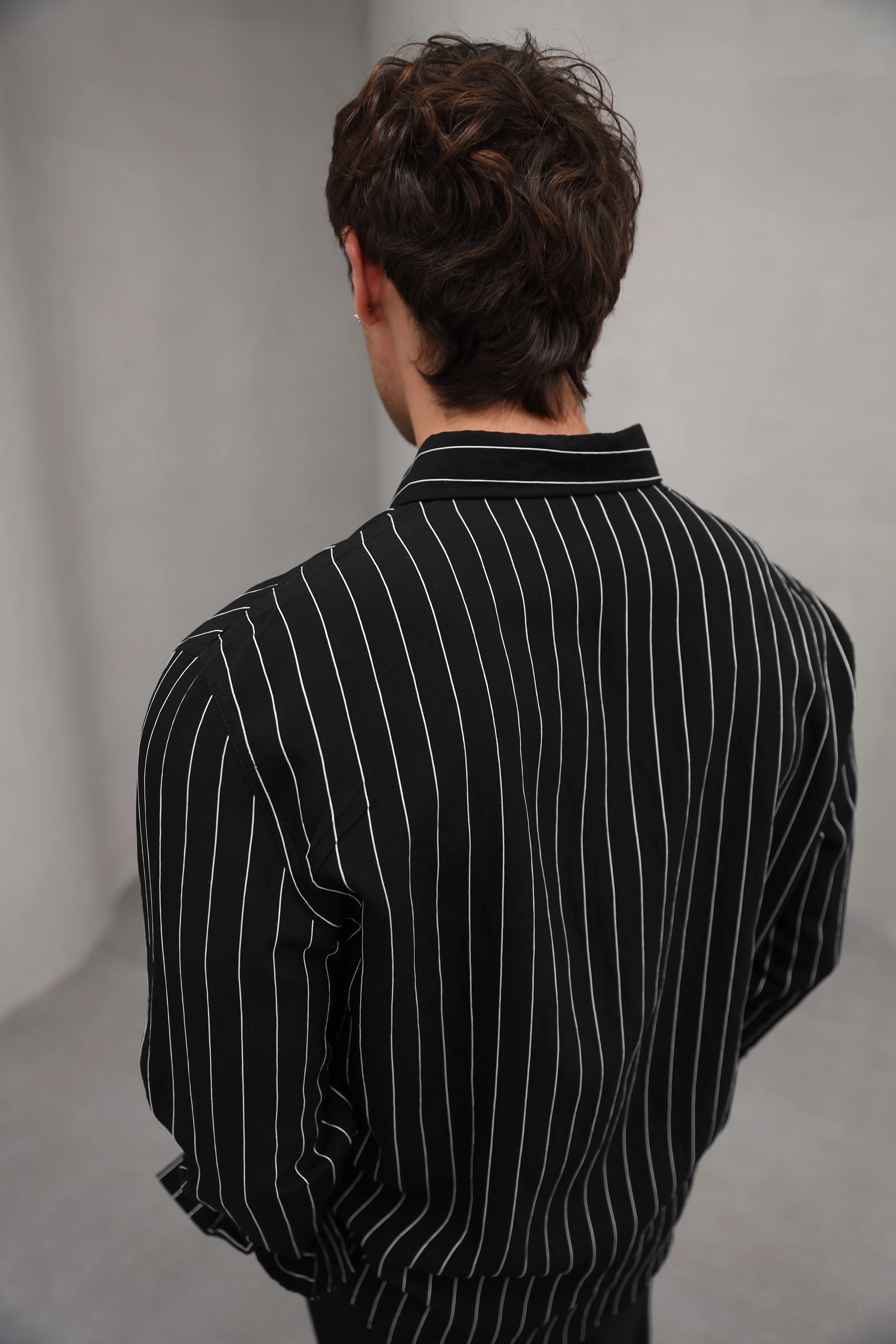 GVZ5050 Gavazzi Çizgili Rahat Kalıp Modal Gömlek