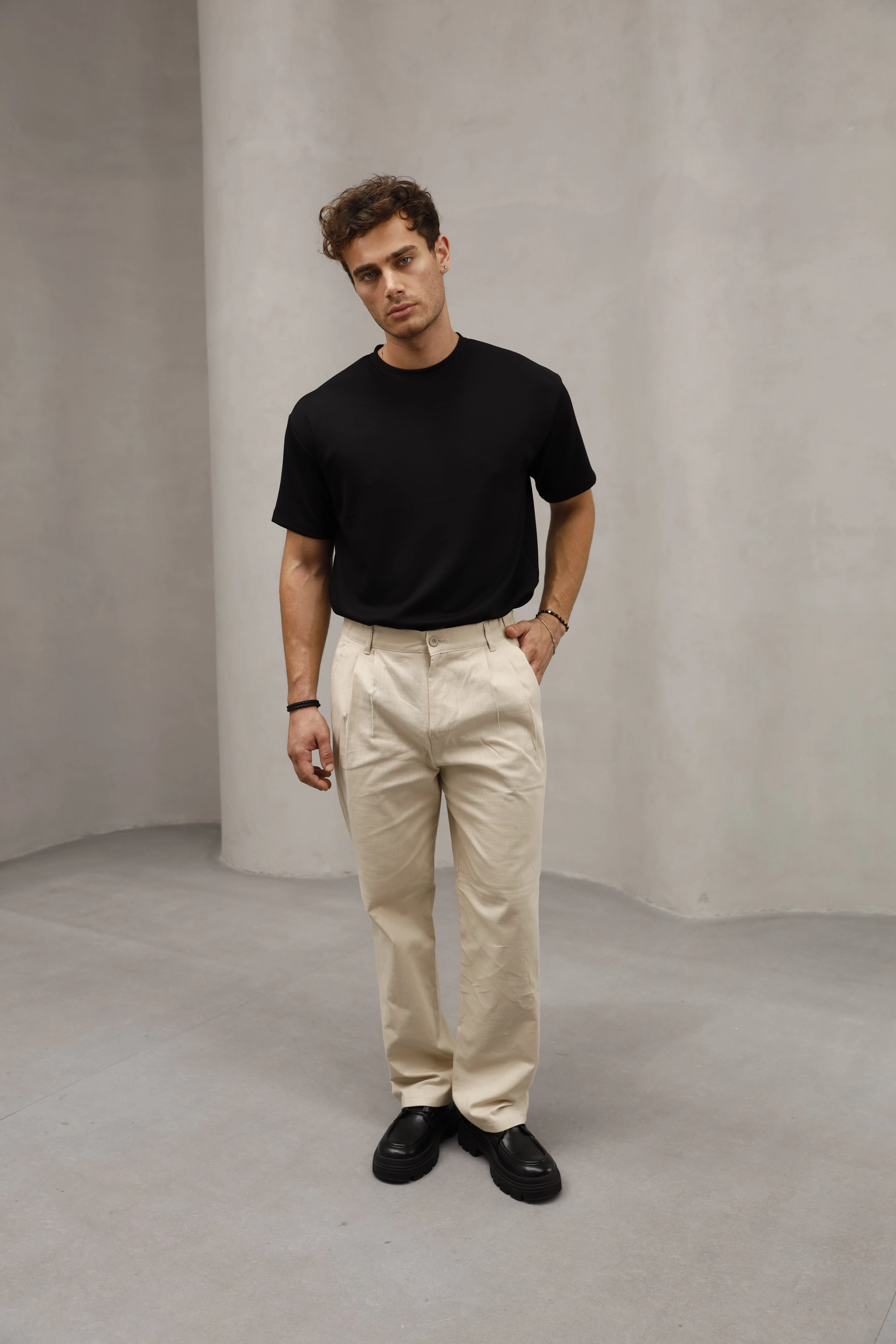 GVZ7032 Baggy Keten Pantolon