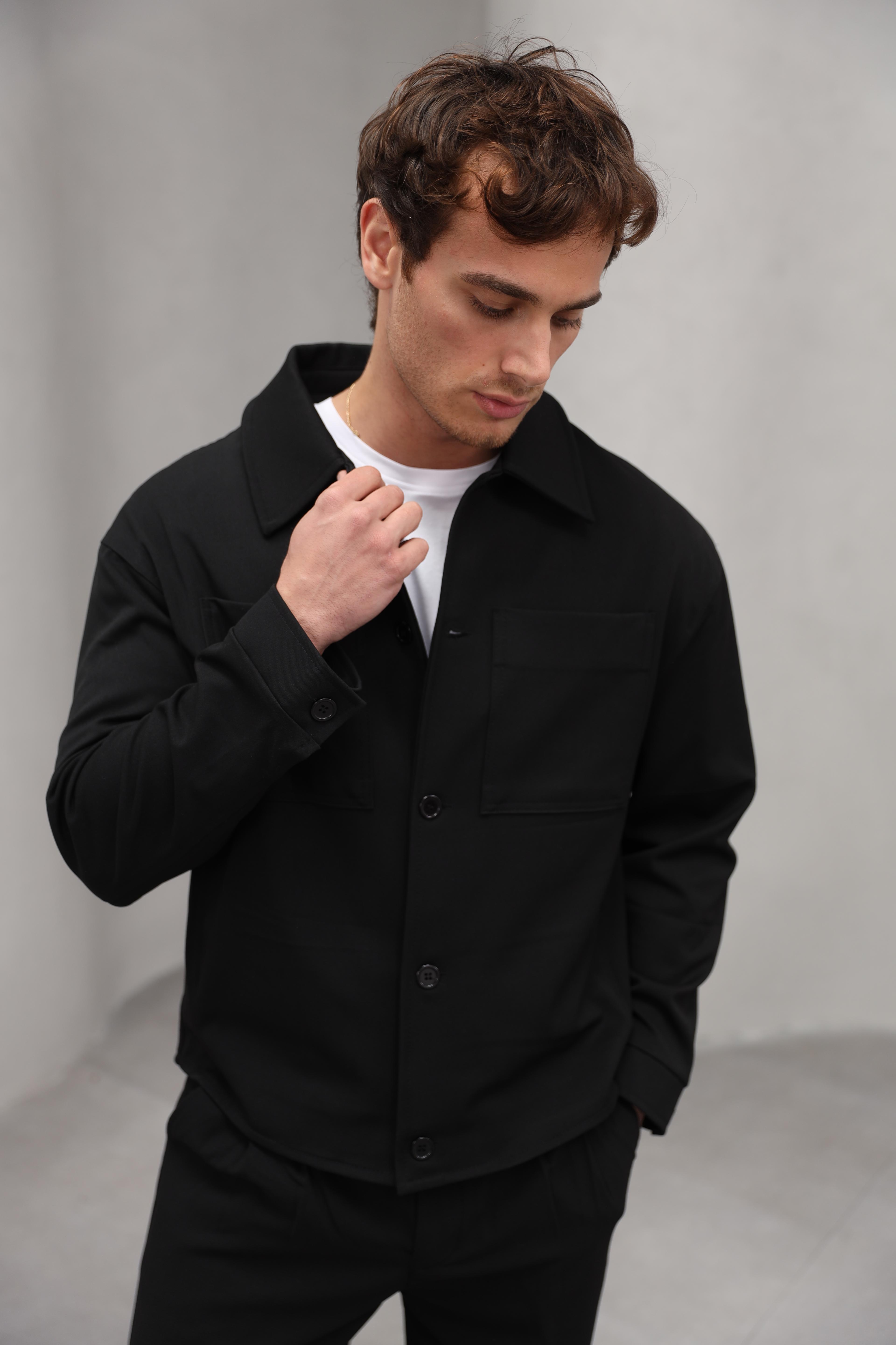 GVZ6030 Gavazzi Gömlek Yaka Cep Detaylı Casual Ceket