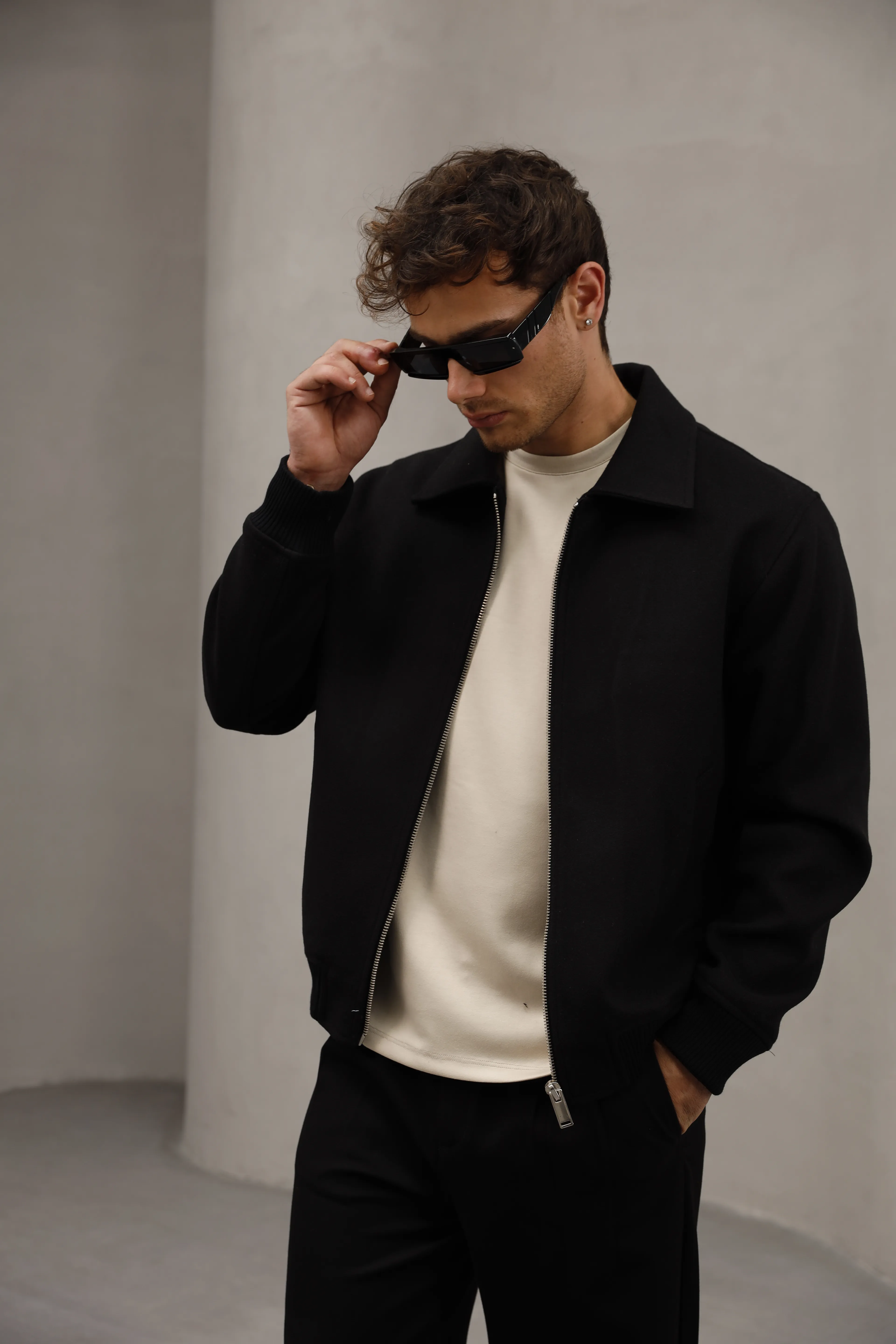 GVZ1062 Ribanalı Kaşe Mont