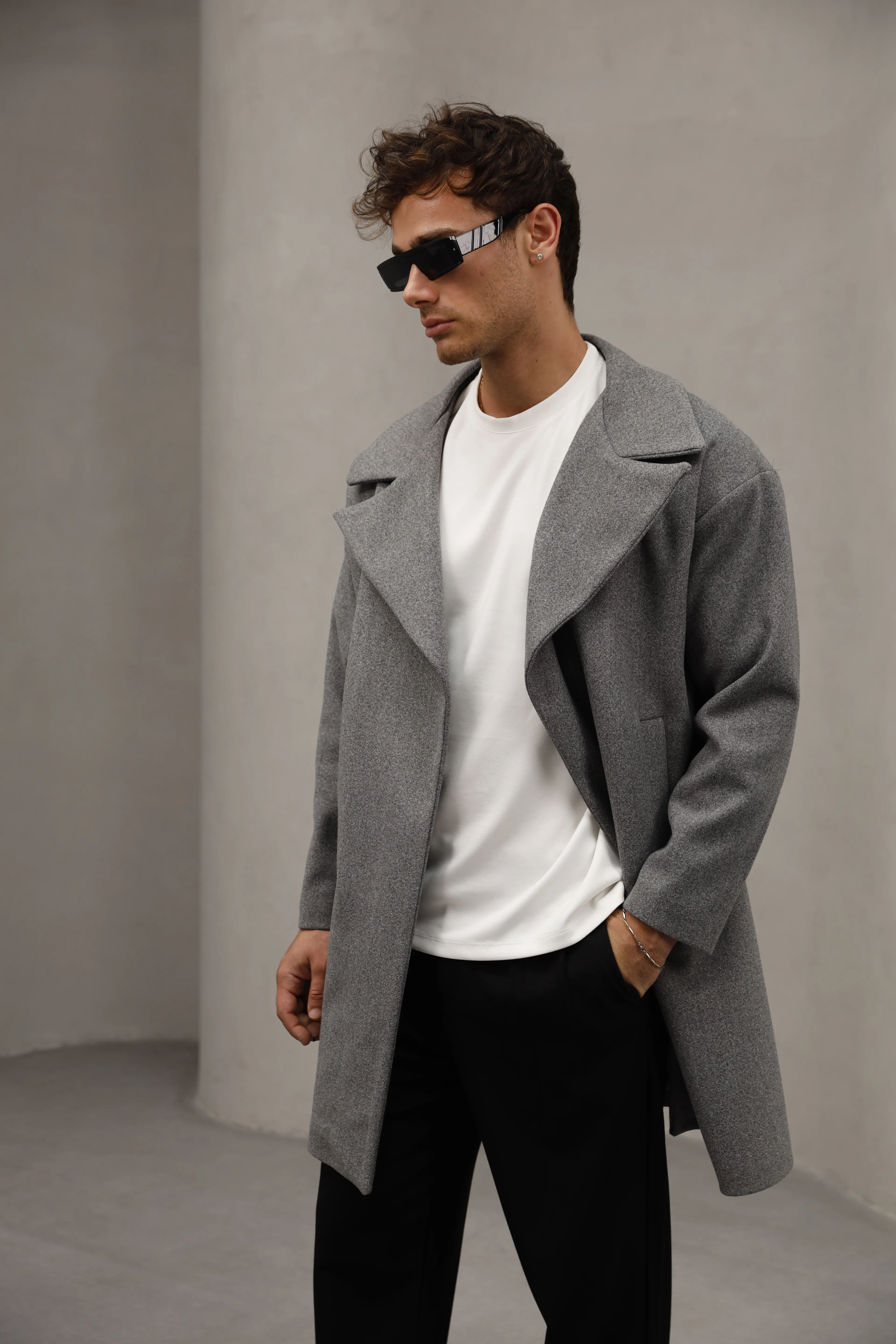 GVZ1060 Kaşe Mont - Gri