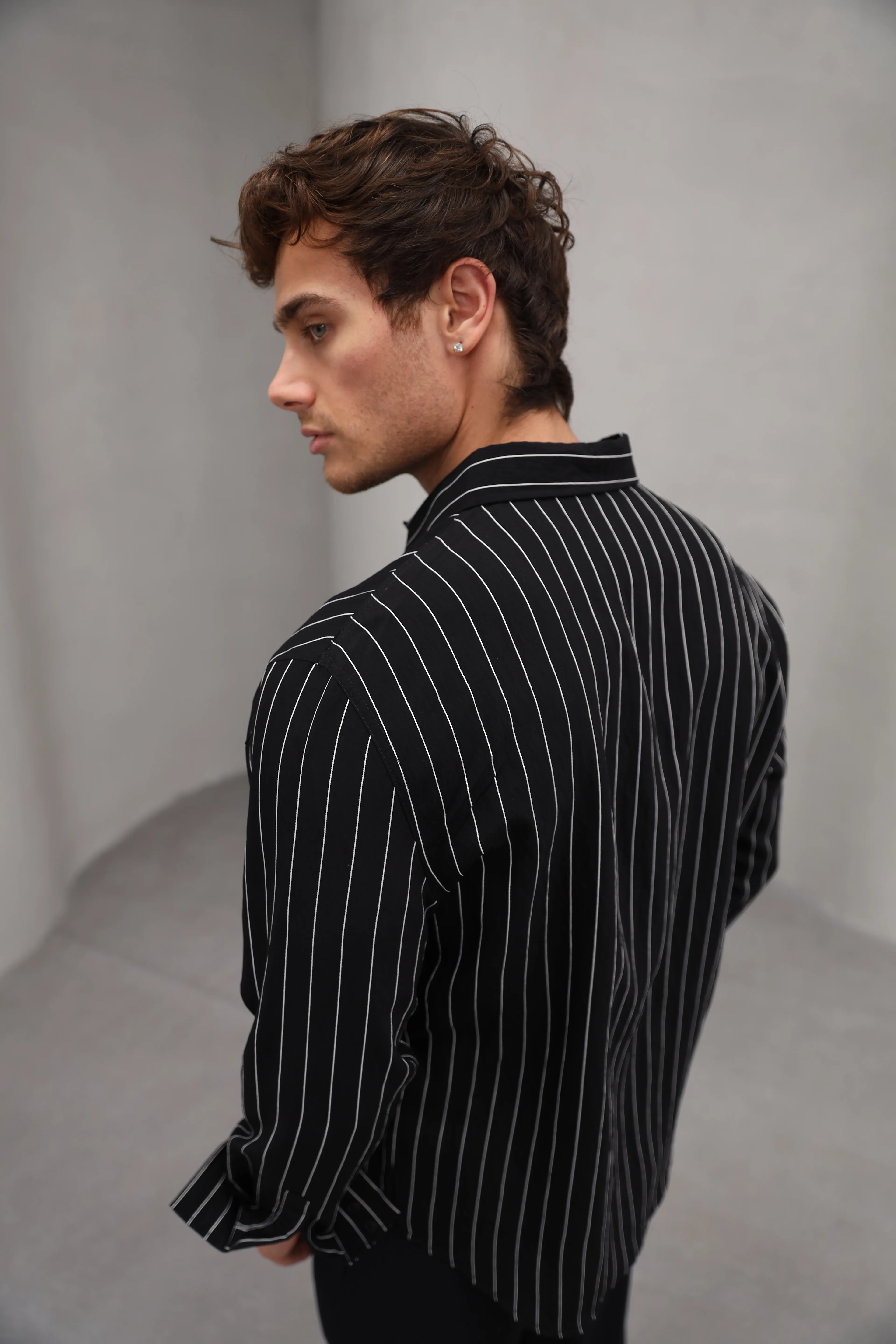 GVZ5050 Gavazzi Çizgili Rahat Kalıp Modal Gömlek