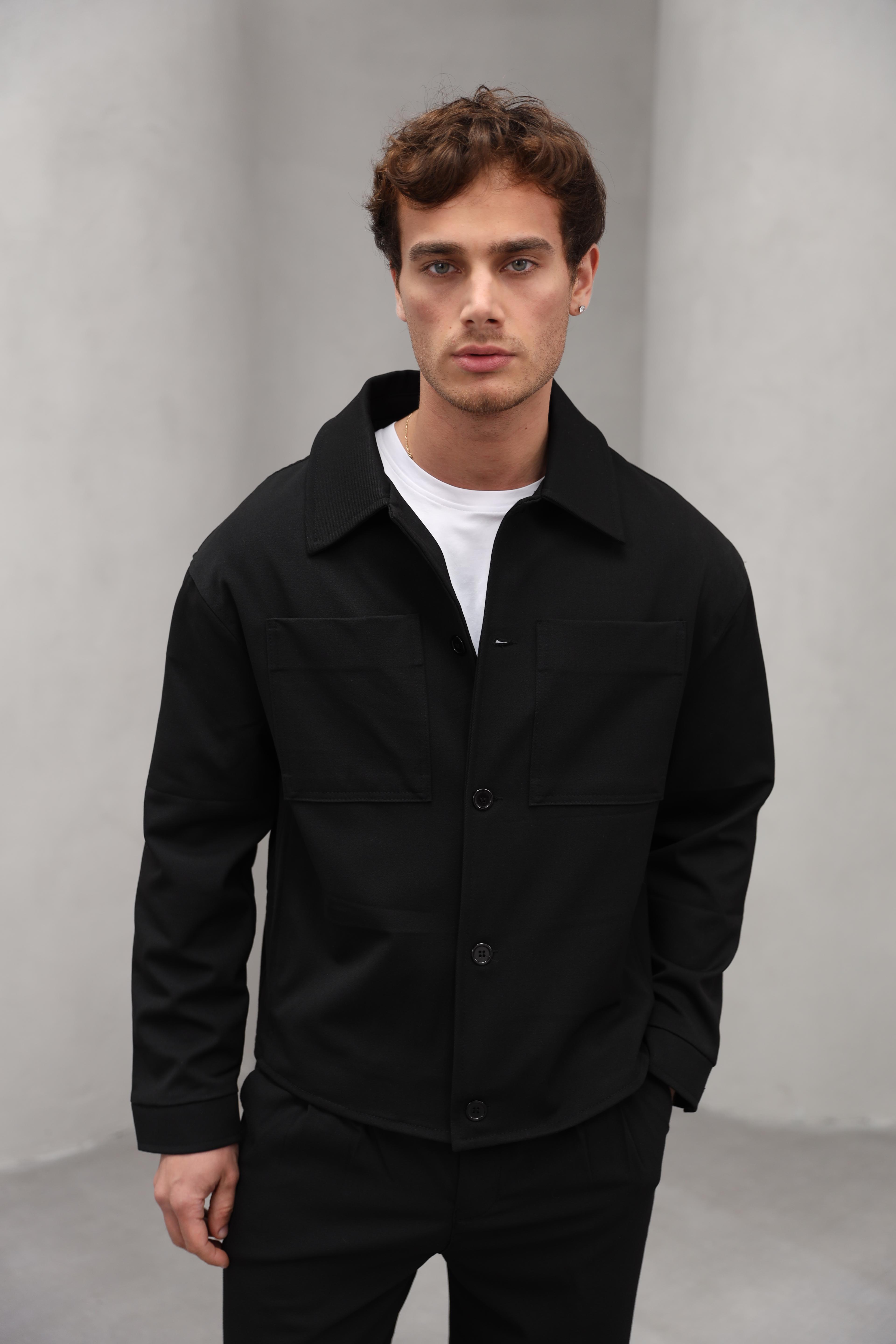 GVZ6030 Gavazzi Gömlek Yaka Cep Detaylı Casual Ceket