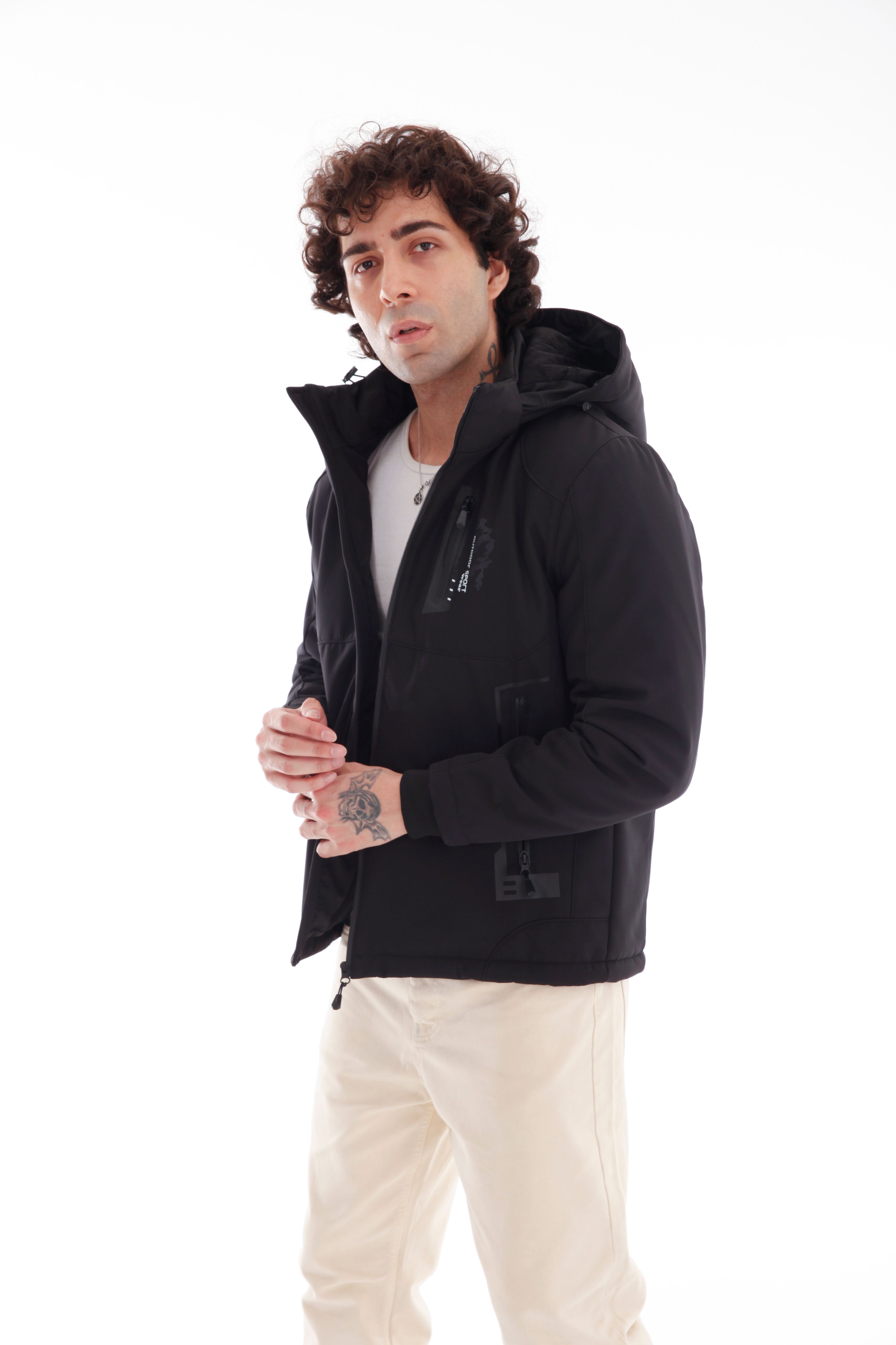 GVZ1030 Battal Beden Gavazzi Outdoor Kapitone İçi Kürklü Softshell Mont