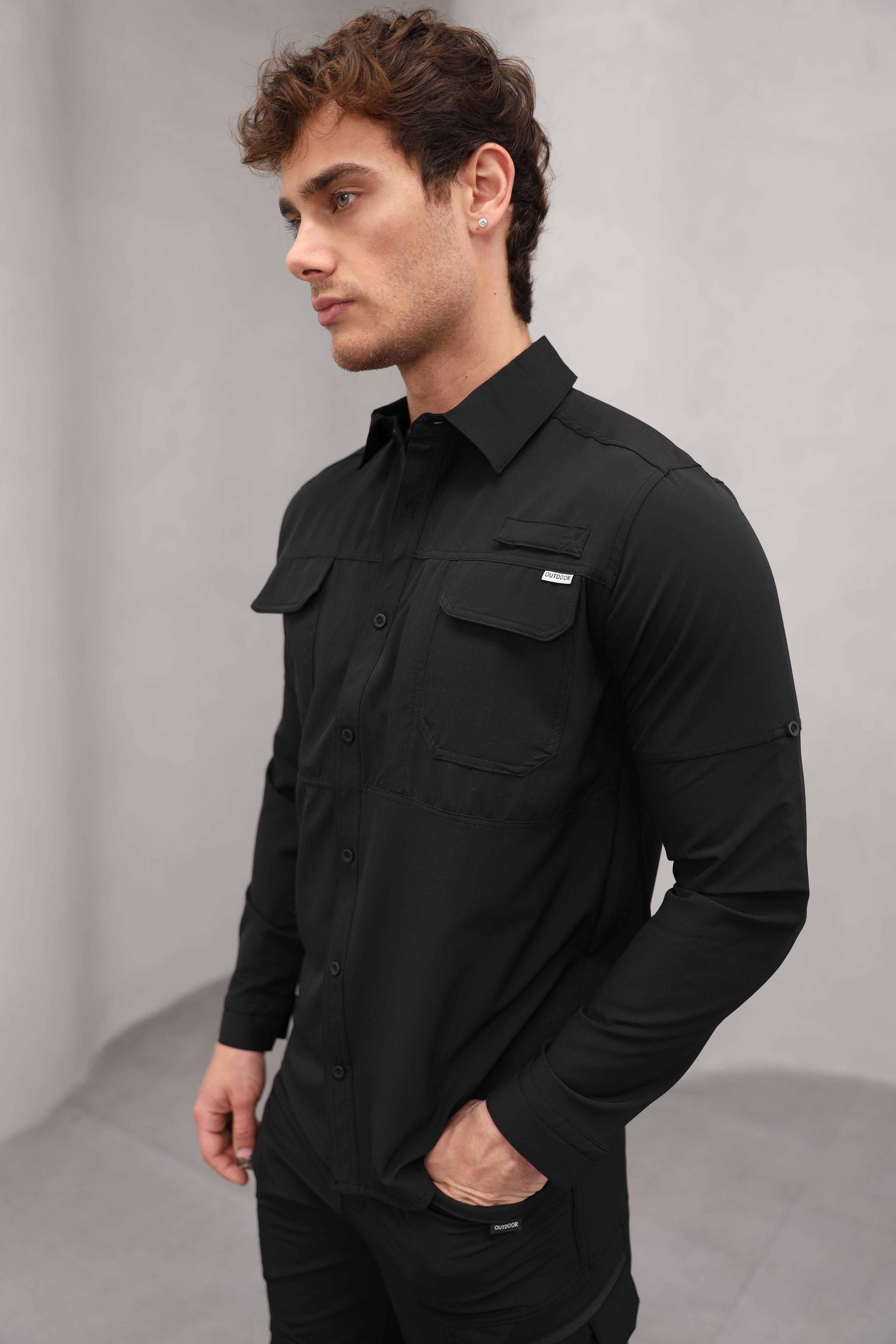 GVZ5020 Gavazzi Göğüs Cep Detaylı Outdoor Tactical Gömlek