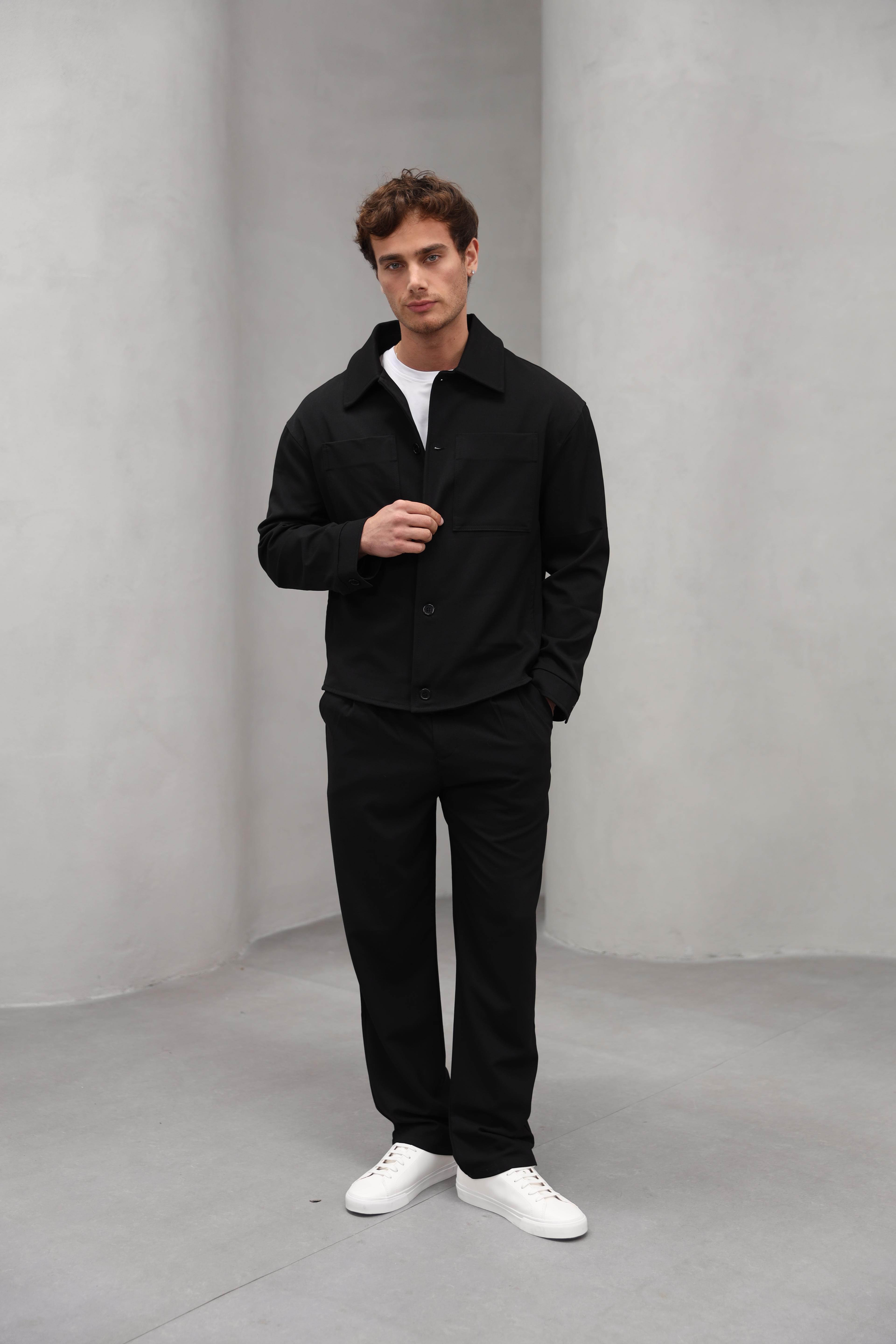 GVZ6030 Gavazzi Gömlek Yaka Cep Detaylı Casual Ceket